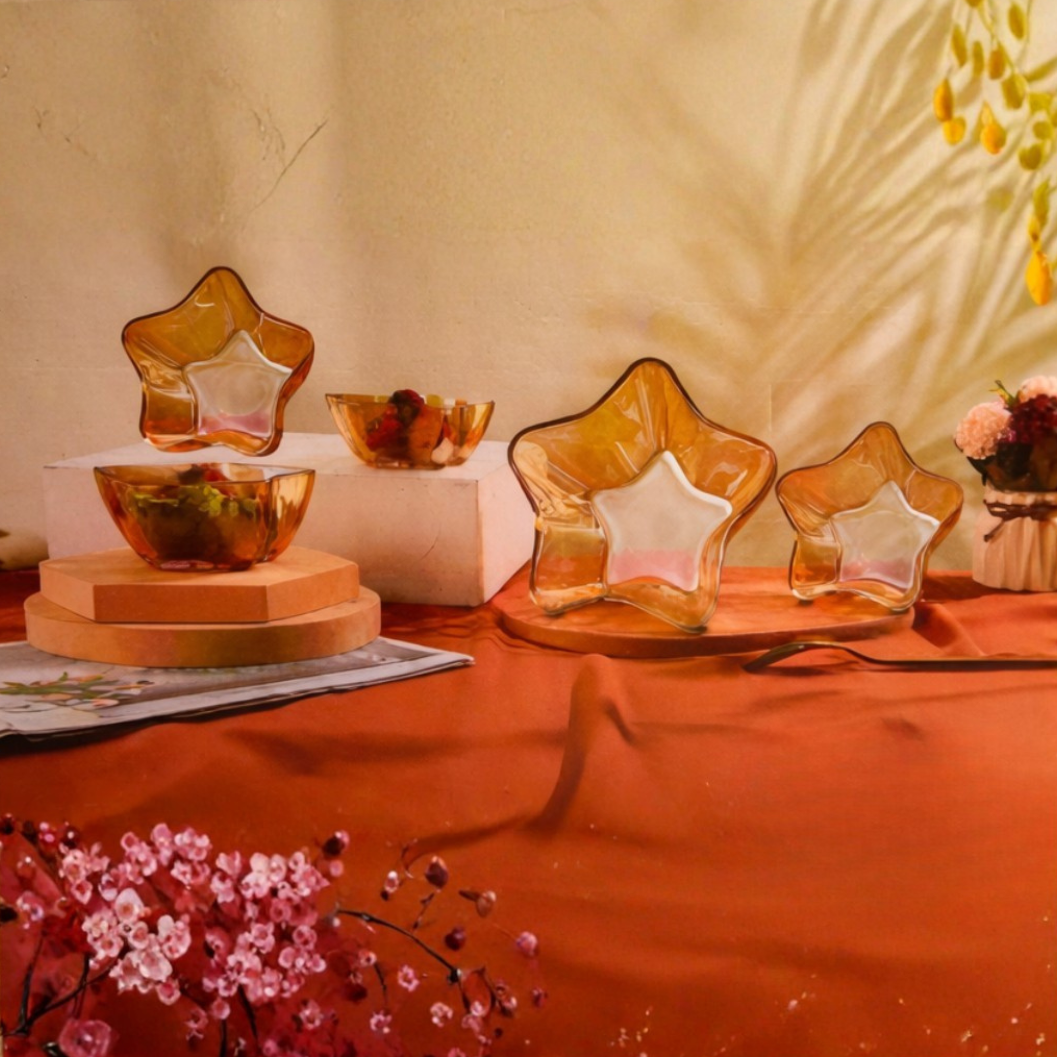 Elegant Star Bowl 5Pc Set