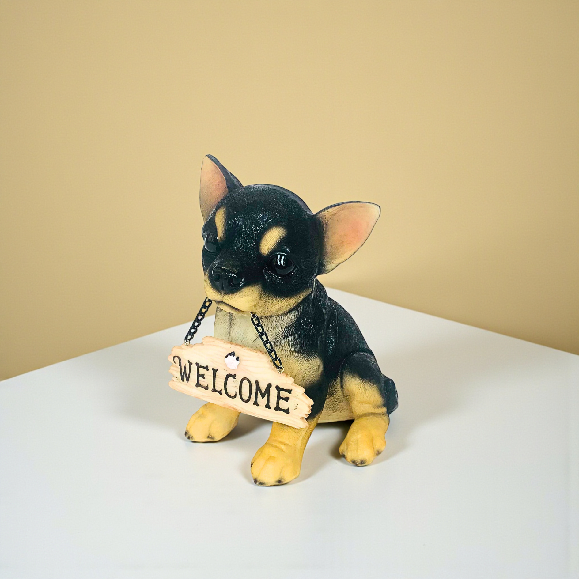 Welcome Dog Figurine Modern Decorative Sculpture