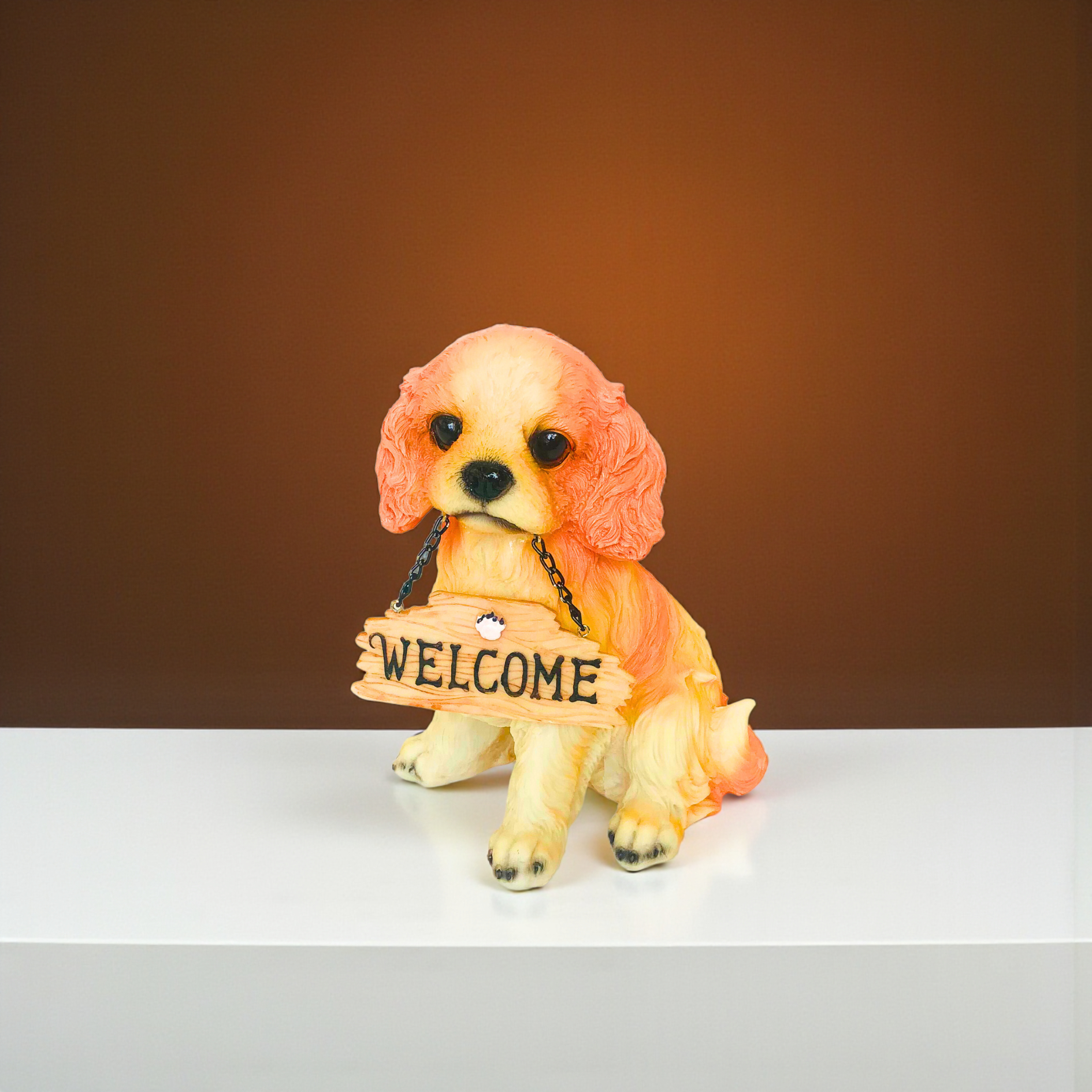 Welcome Dog Figurine Modern Decorative Sculpture