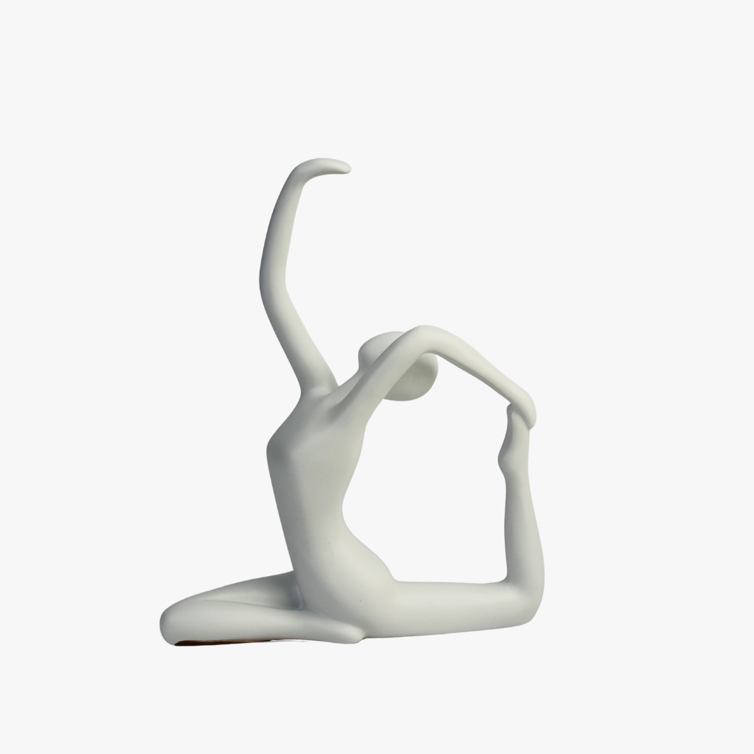 Elegant Kneeling Yoga Statue