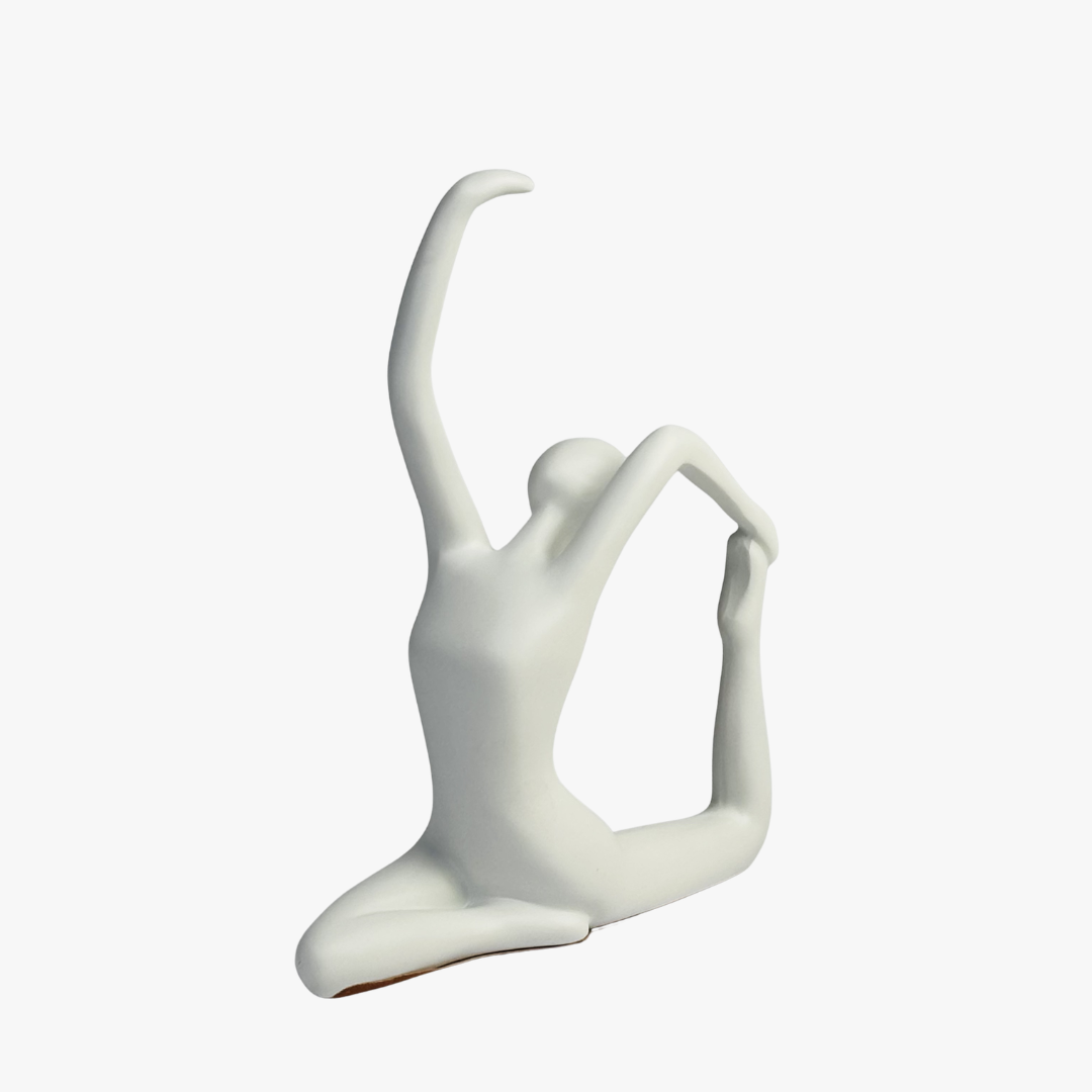 Elegant Kneeling Yoga Statue