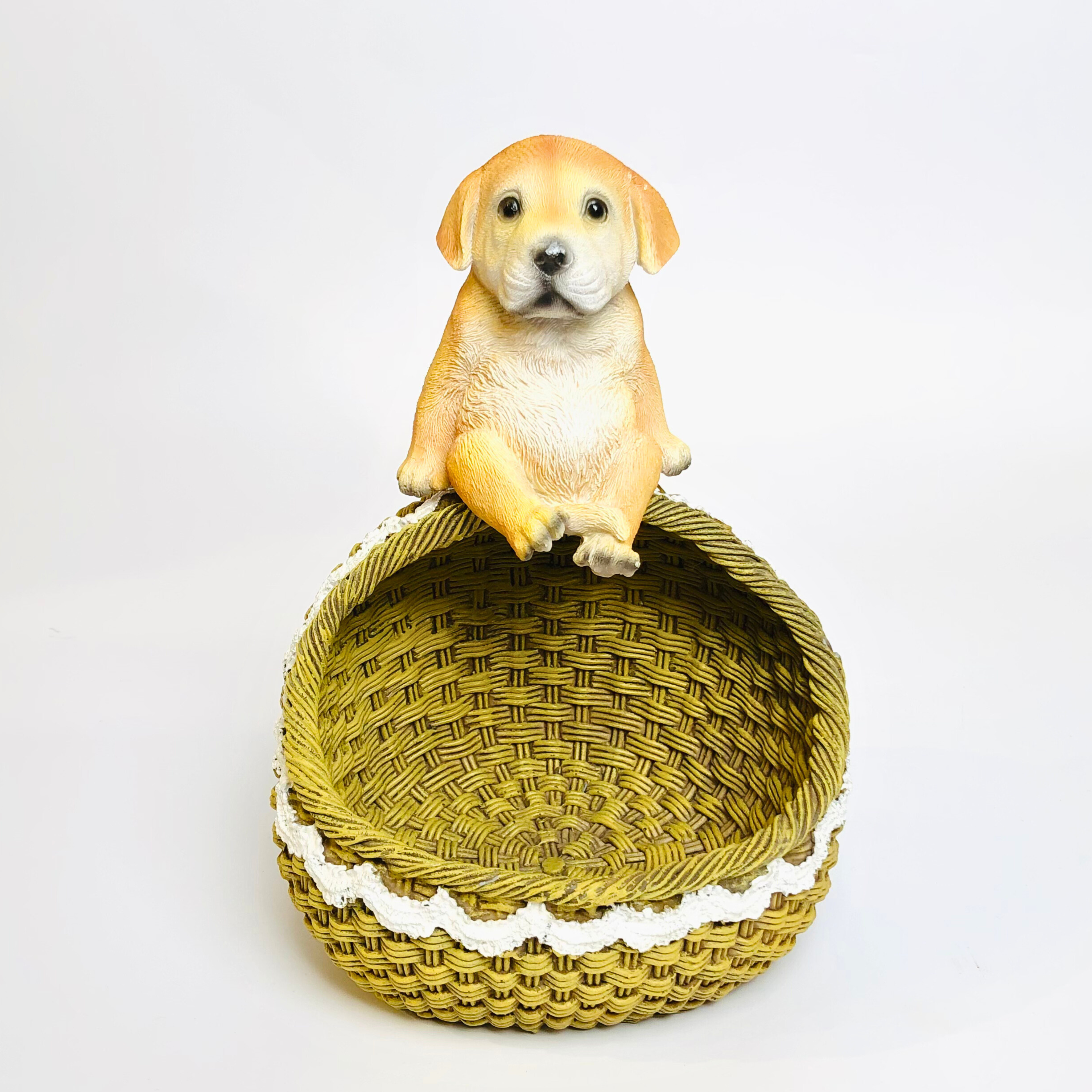 Puppy Design Decorative Basket – Cute Storage & Candy Holder