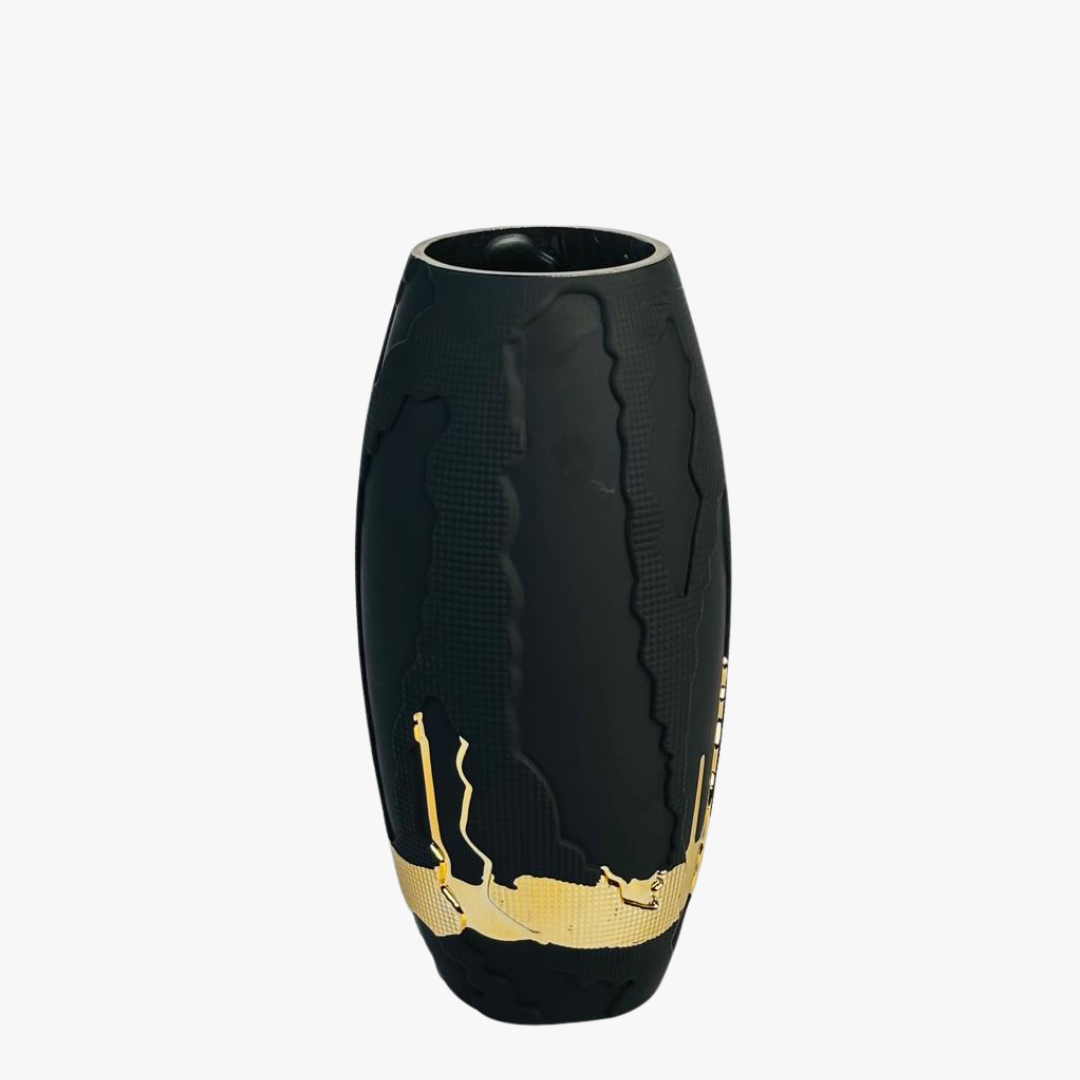 Gold Textured Artisan Vase