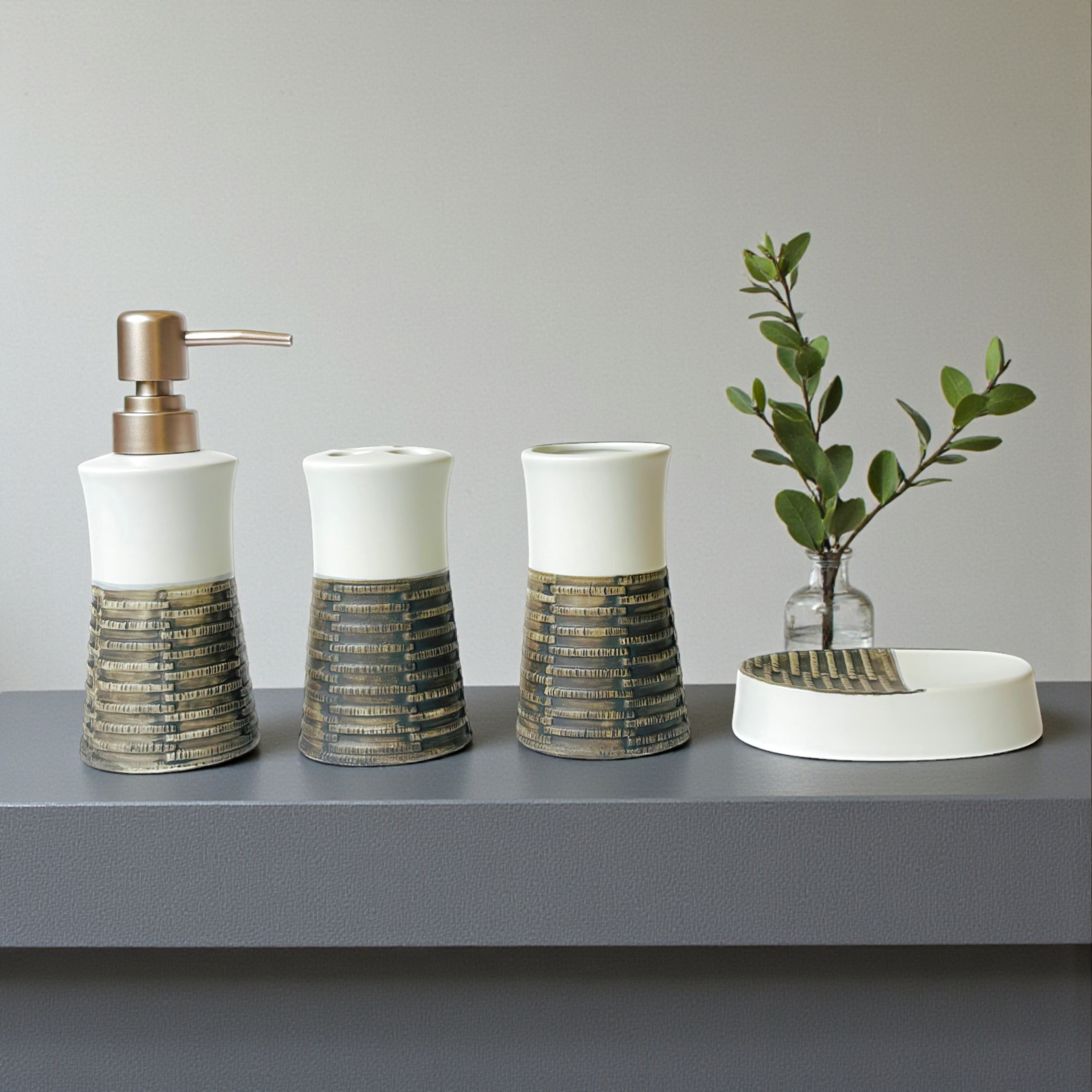 Sophisticated Style Soap Dispenser Set Of 4