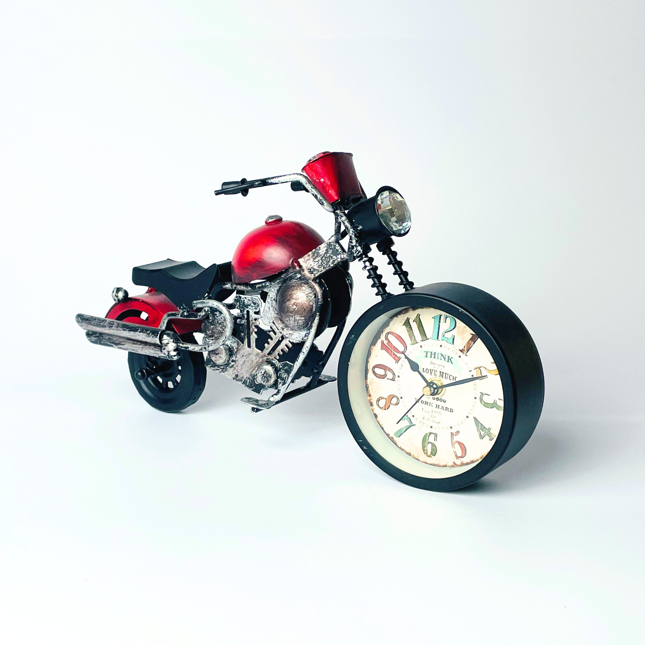 Classic Bike Table Clock Showpiece