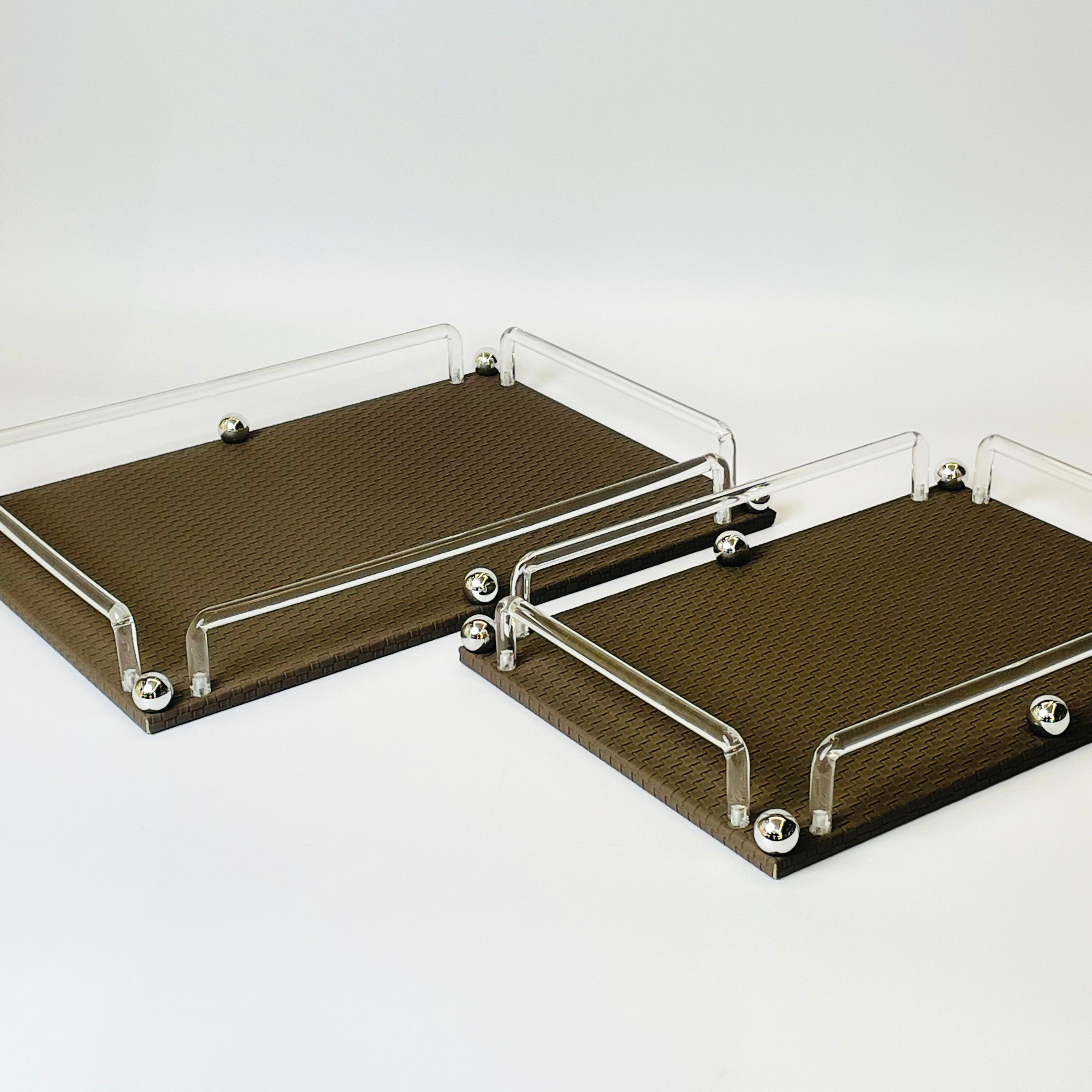 Serene Style Decorative 2Pc Tray Set
