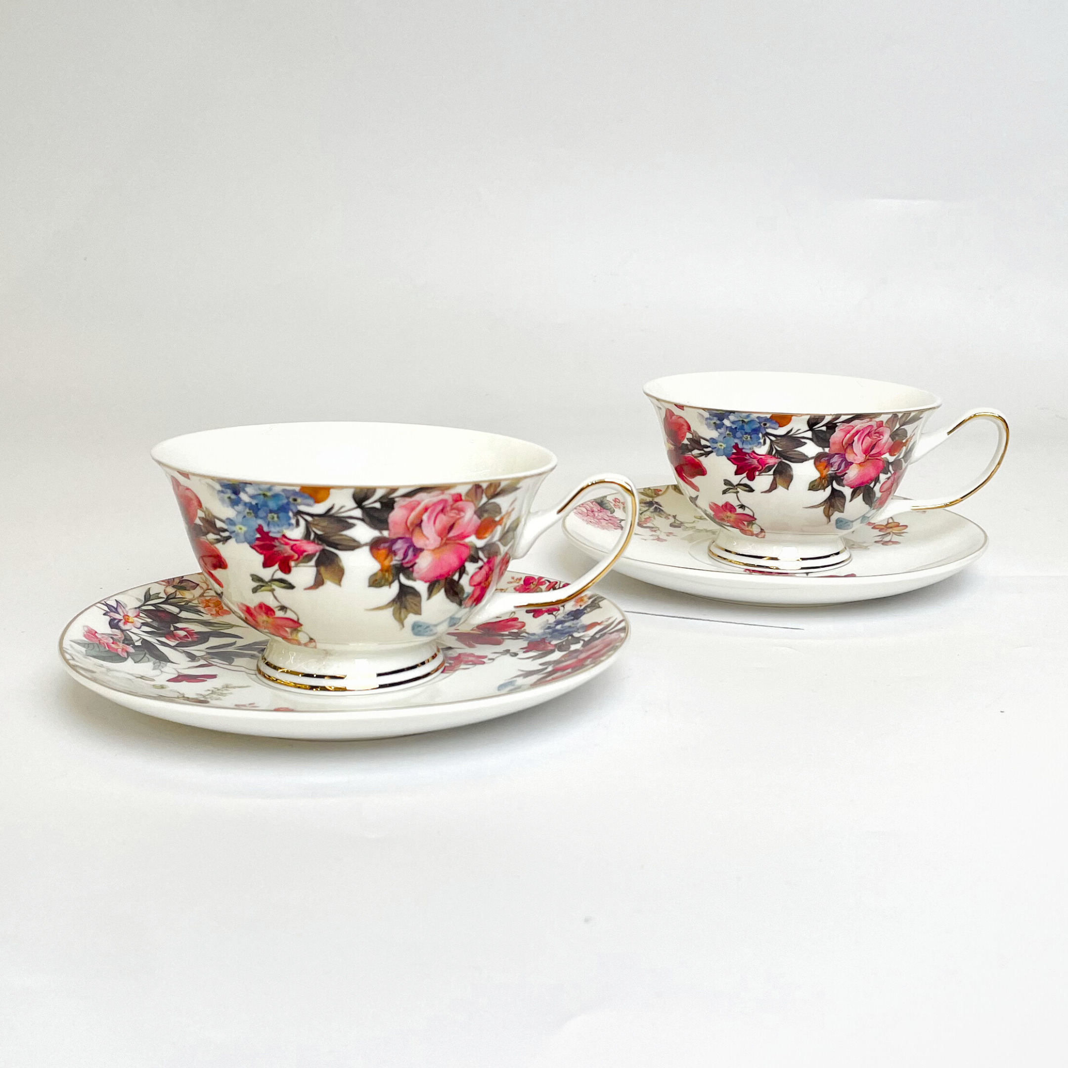 Golden Elegance Cup & Saucer - Set of 12
