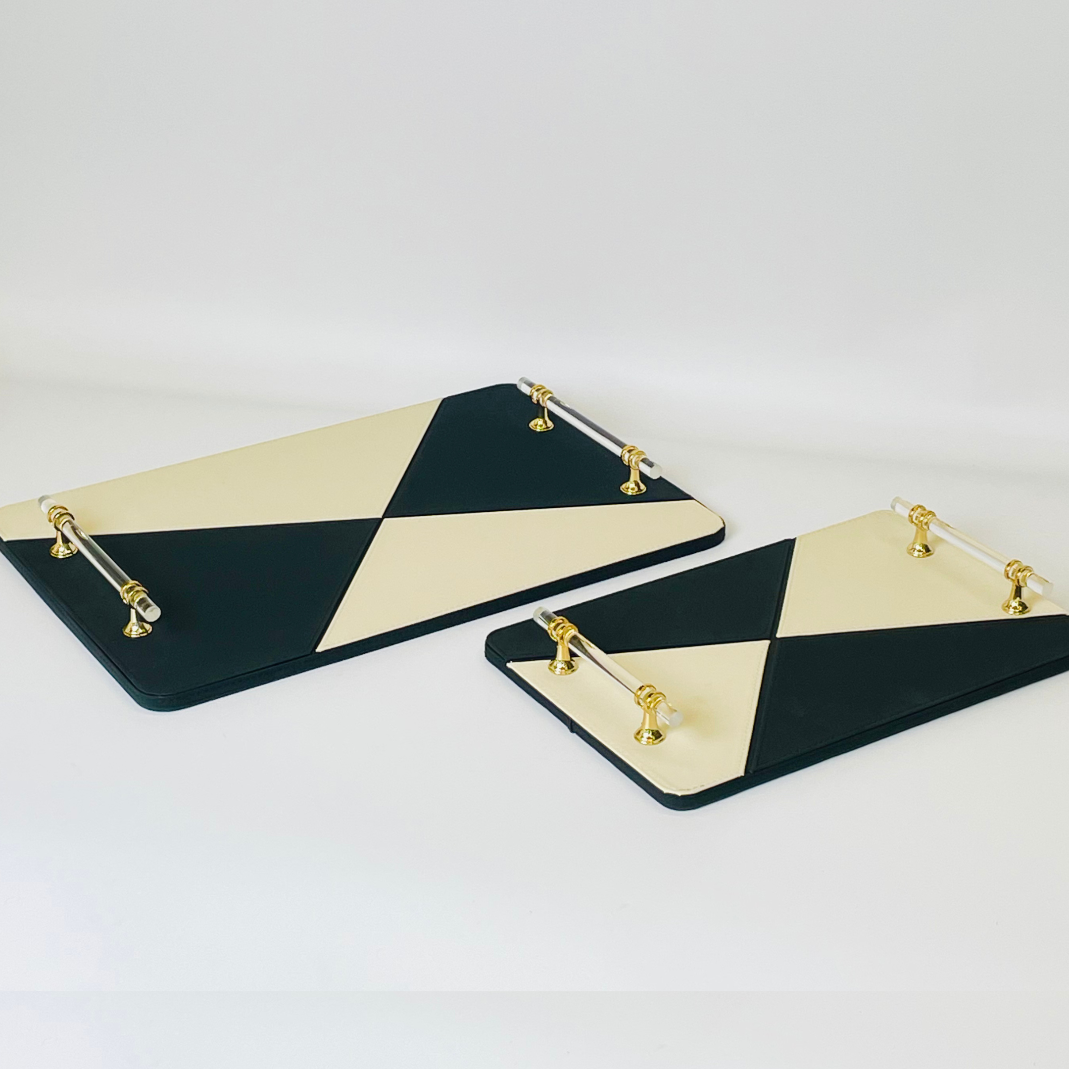 Elegant Serving 2Pc Tray Set