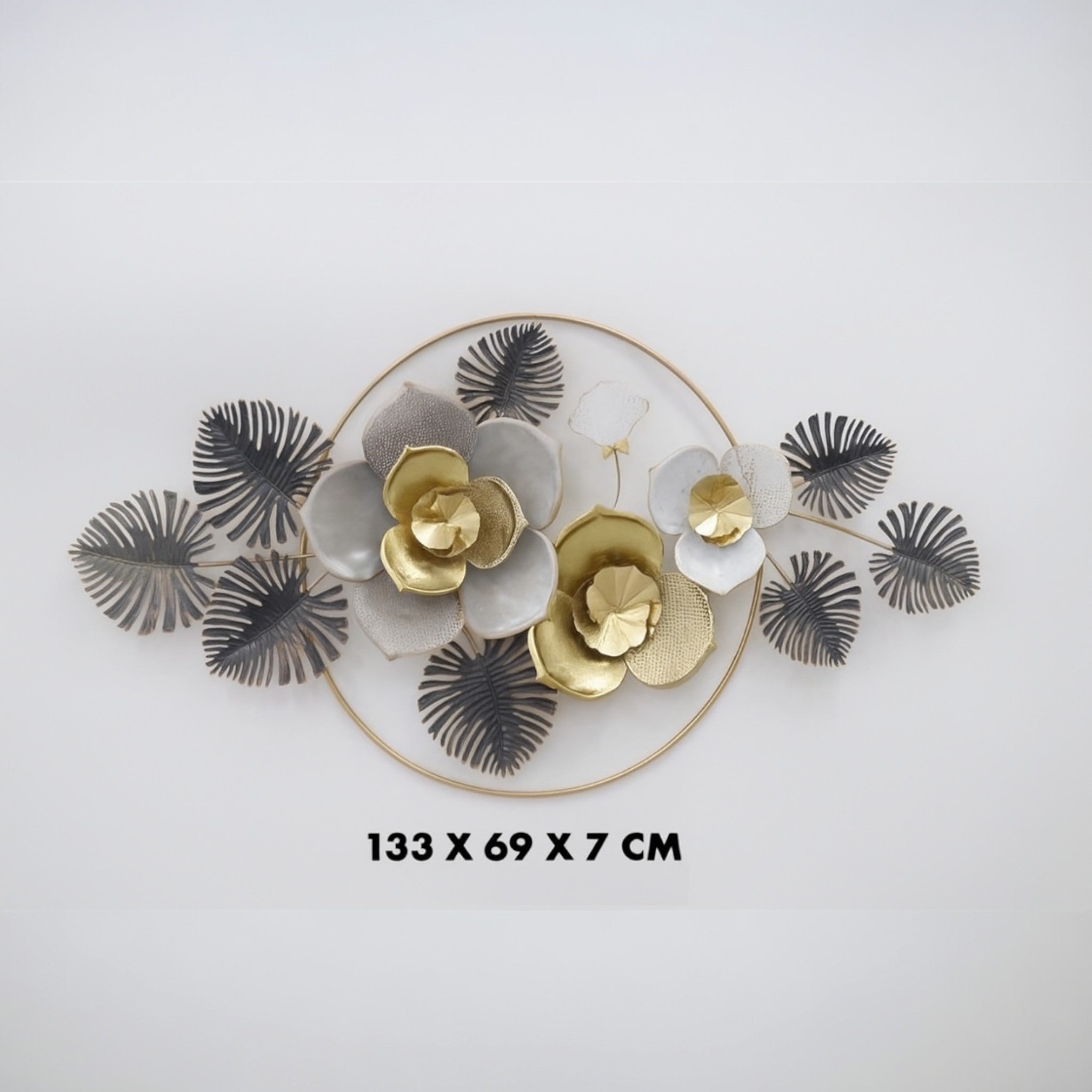 Grand Aurelia – Gold & Silver Luxury Wall Accent