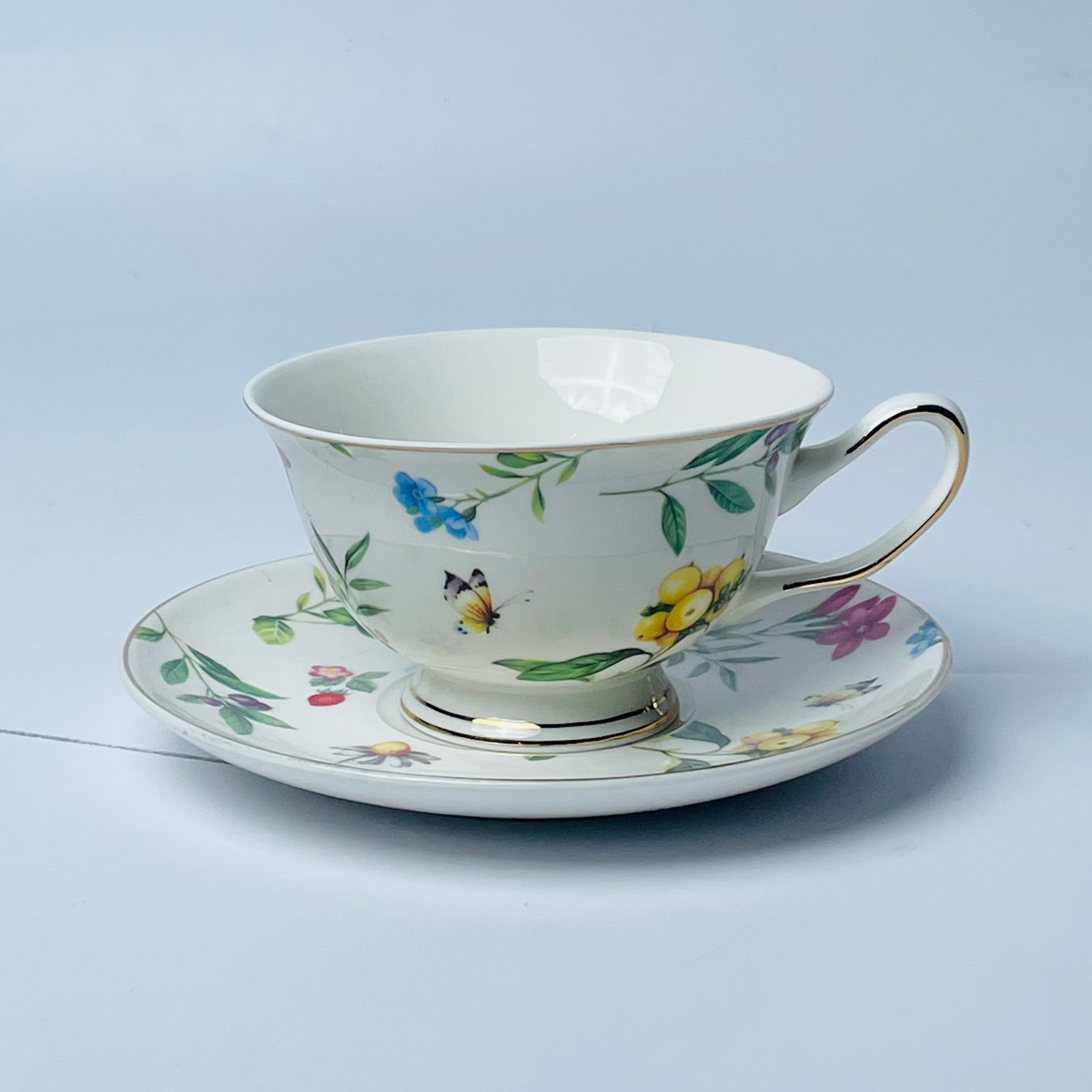 Charming Floral Gift Tea Cup Set- Set of 12