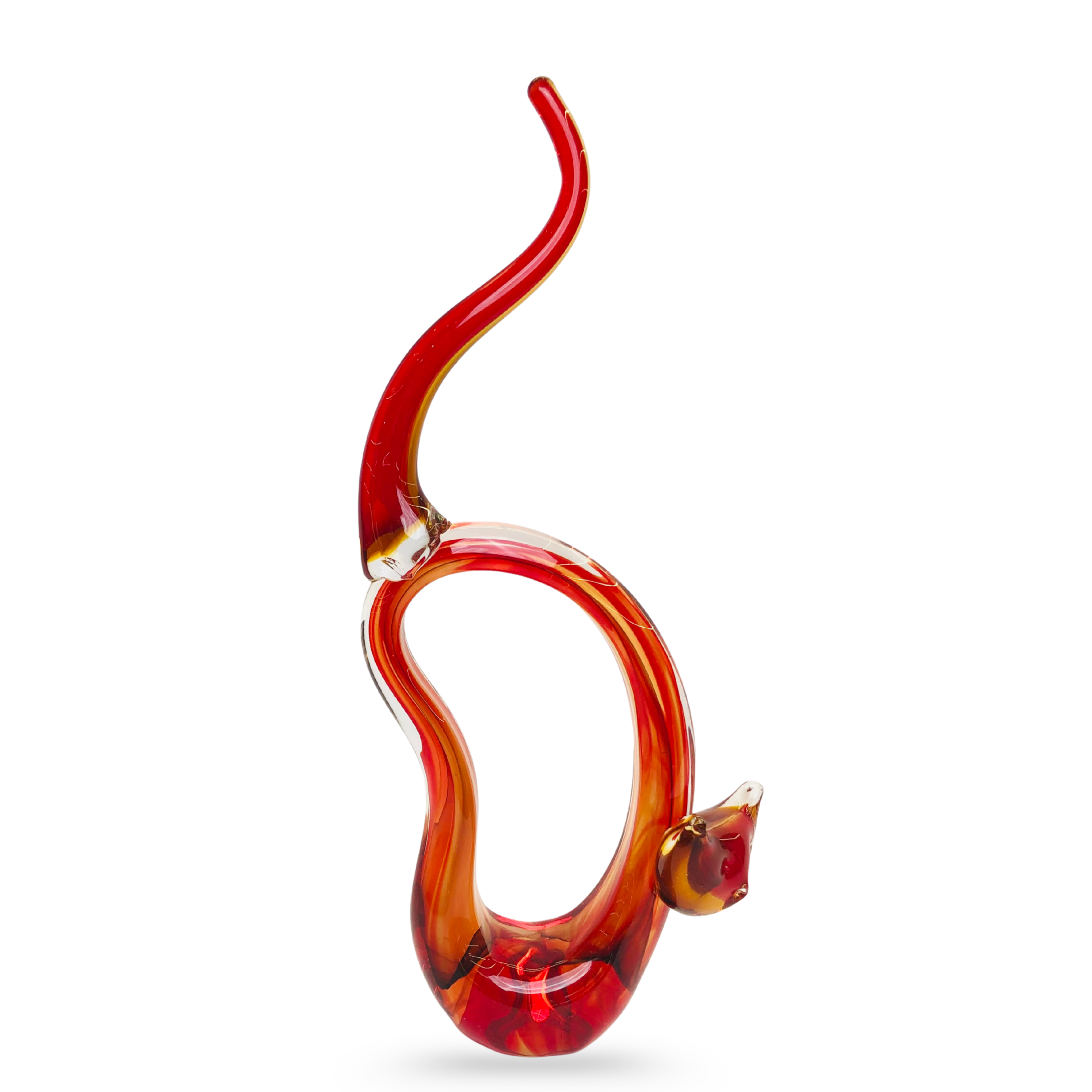 Crystal Cat Showpiece – Elegant Decorative Figurine