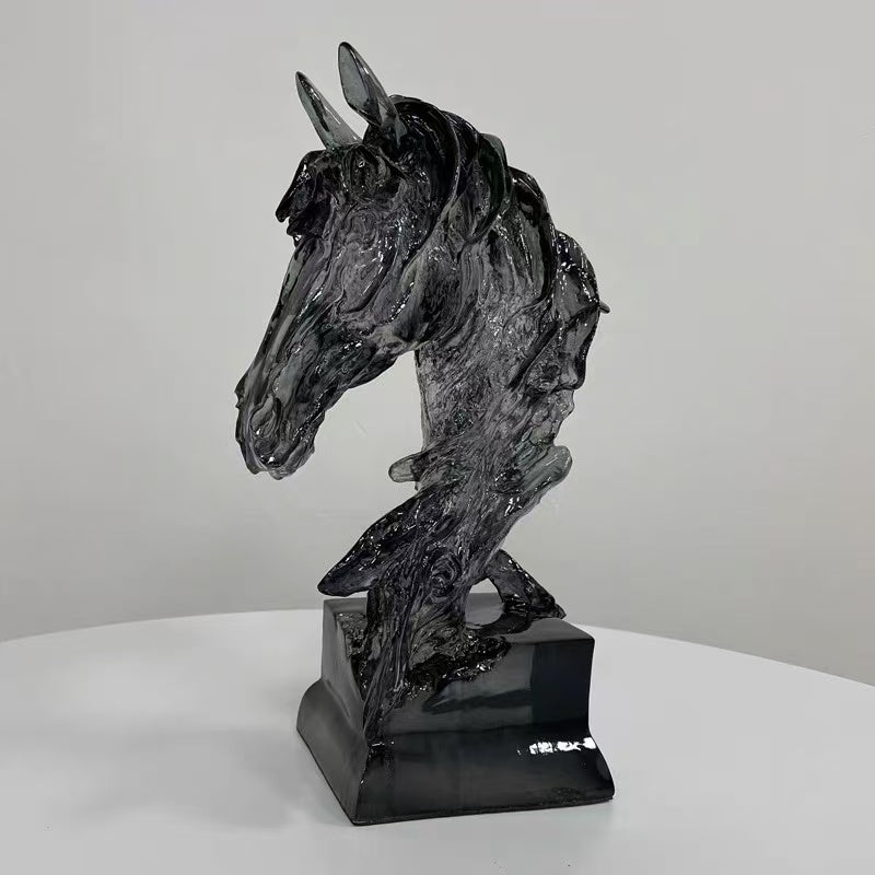 Elegant Crystal Horse Showpiece