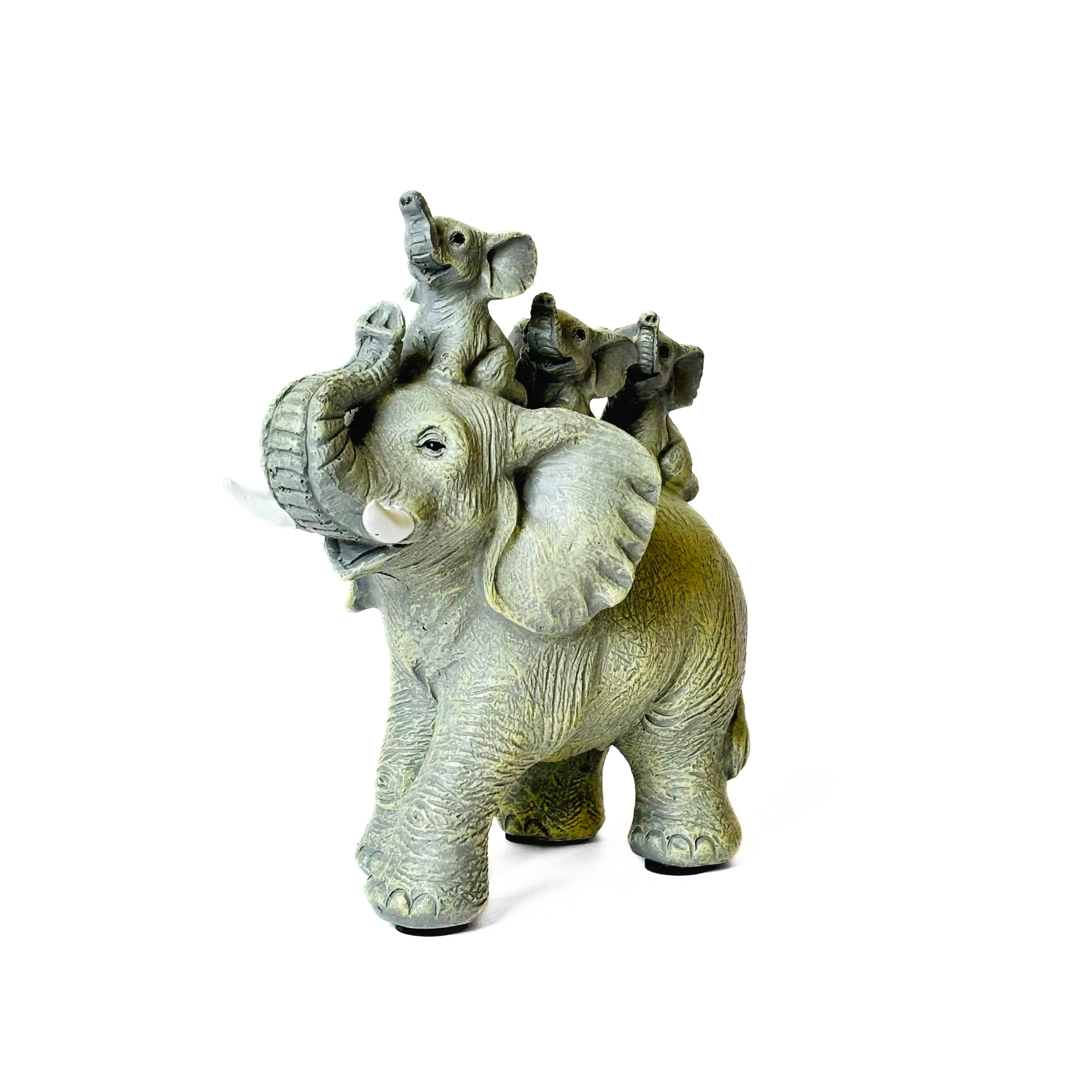 Joyful Elephant Family Showpiece