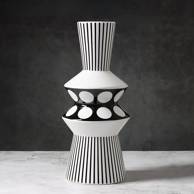 Black & White Modern Decorative Vase