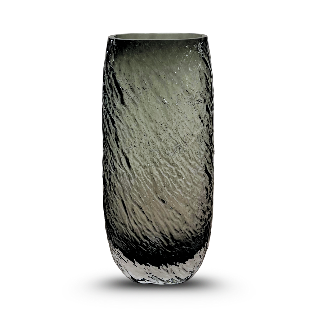 Luxury Textured Glass Vase for Home Décor