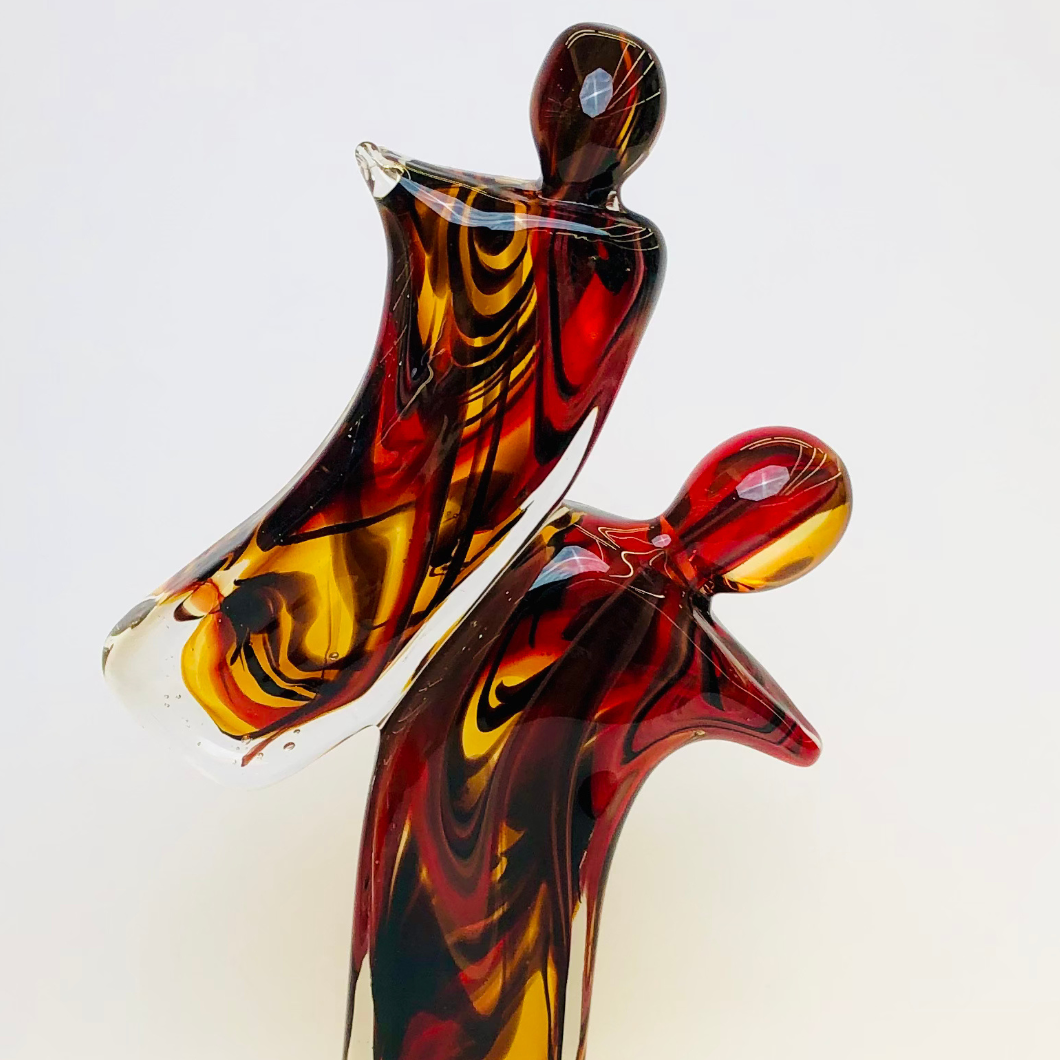 Togetherness – Abstract Duo Glass Decor Piece