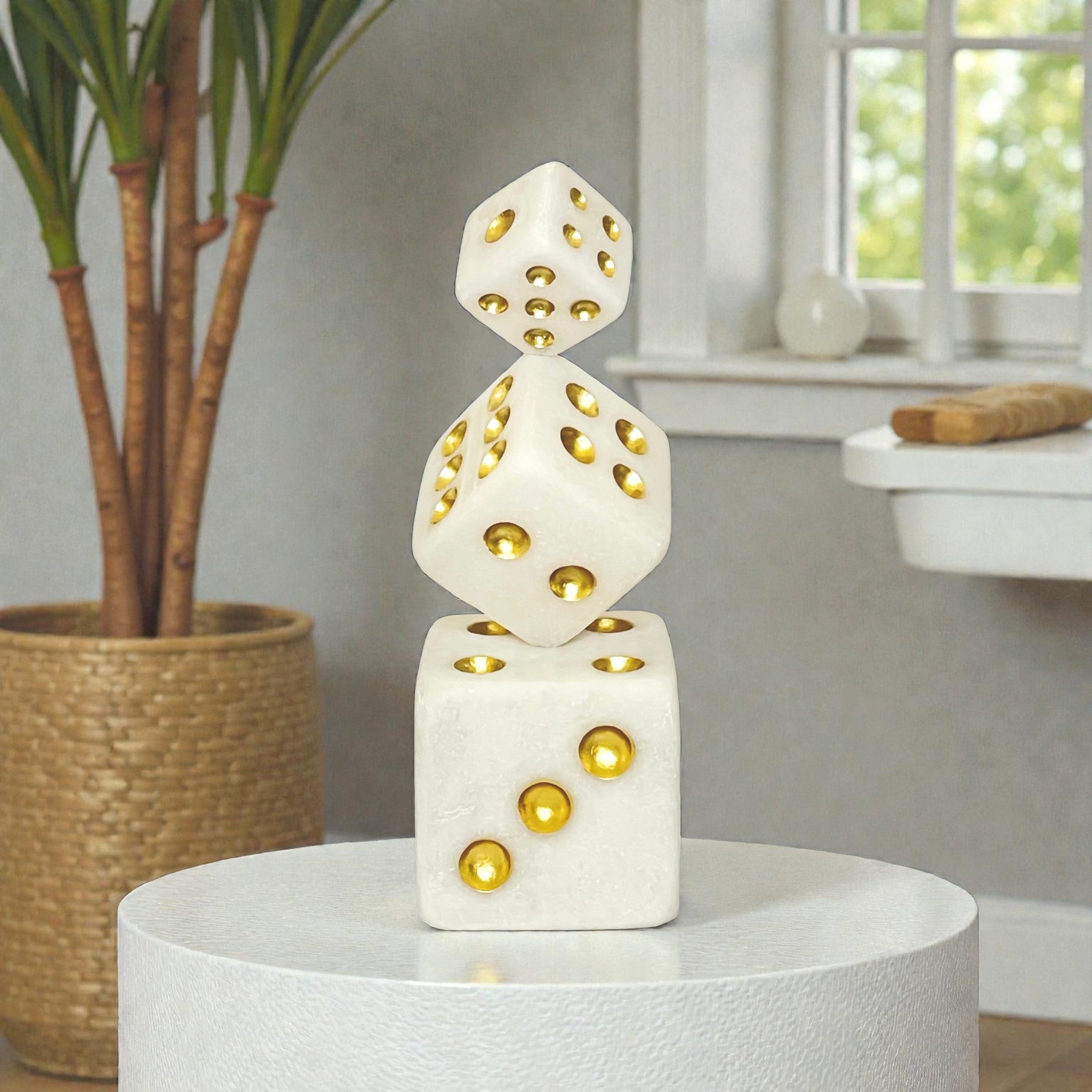 Elegant Cube Marble Showpiece