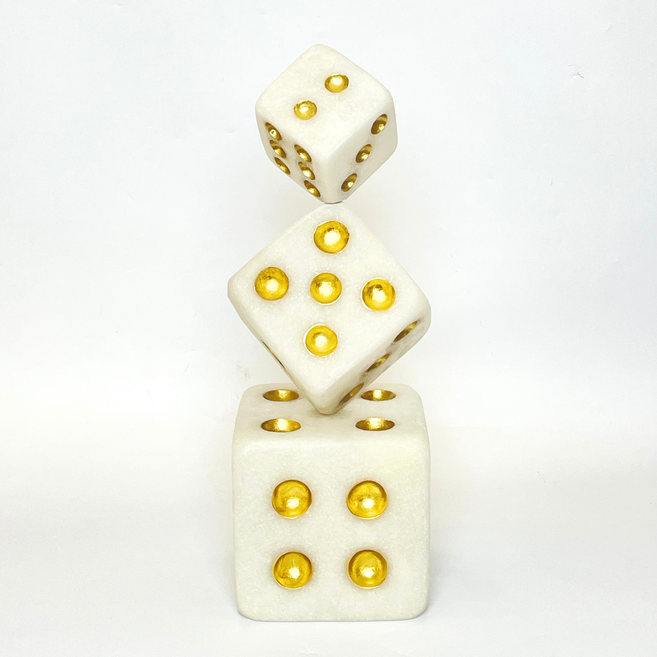 Elegant Cube Marble Showpiece