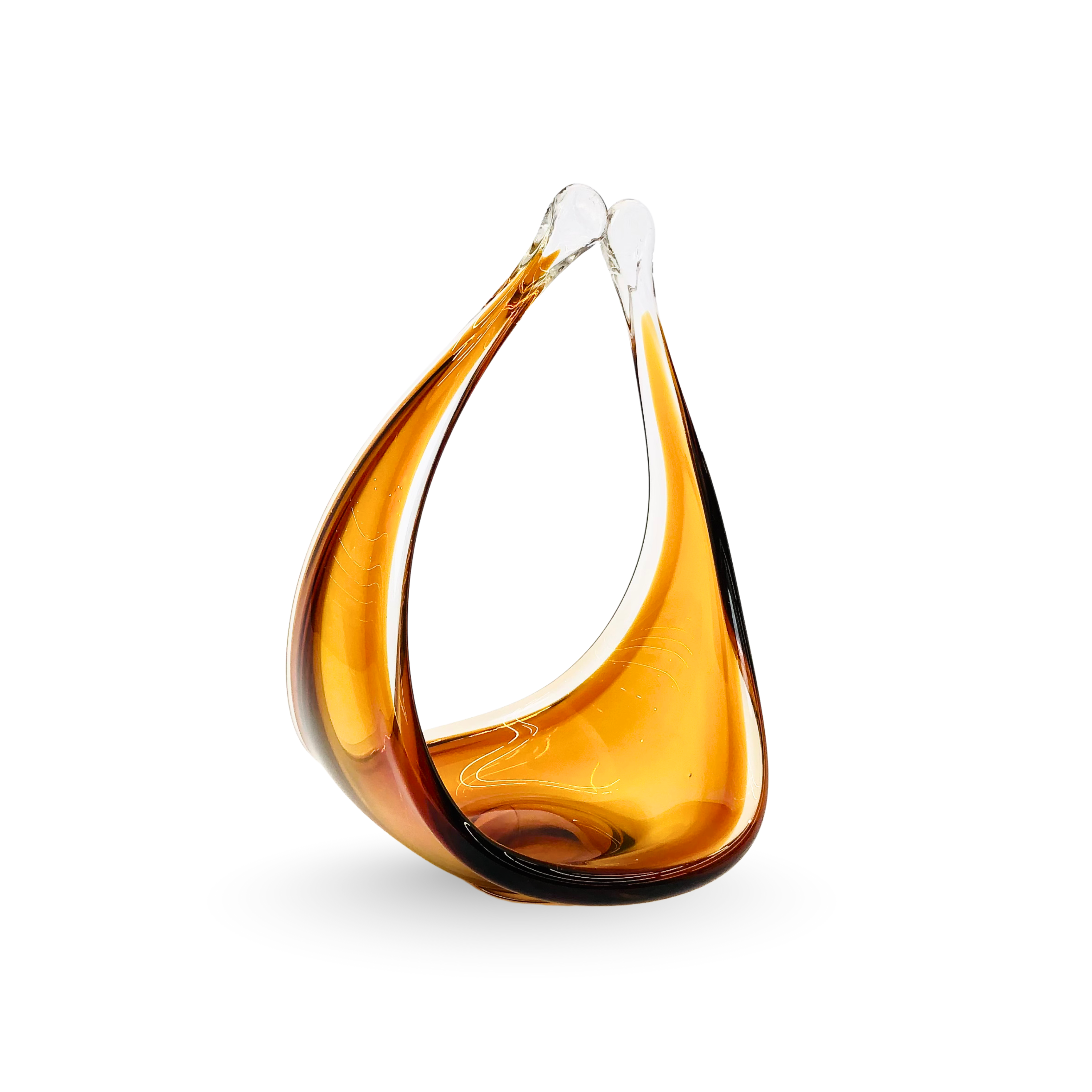 Elegant Teardrop Glass Art Figurine