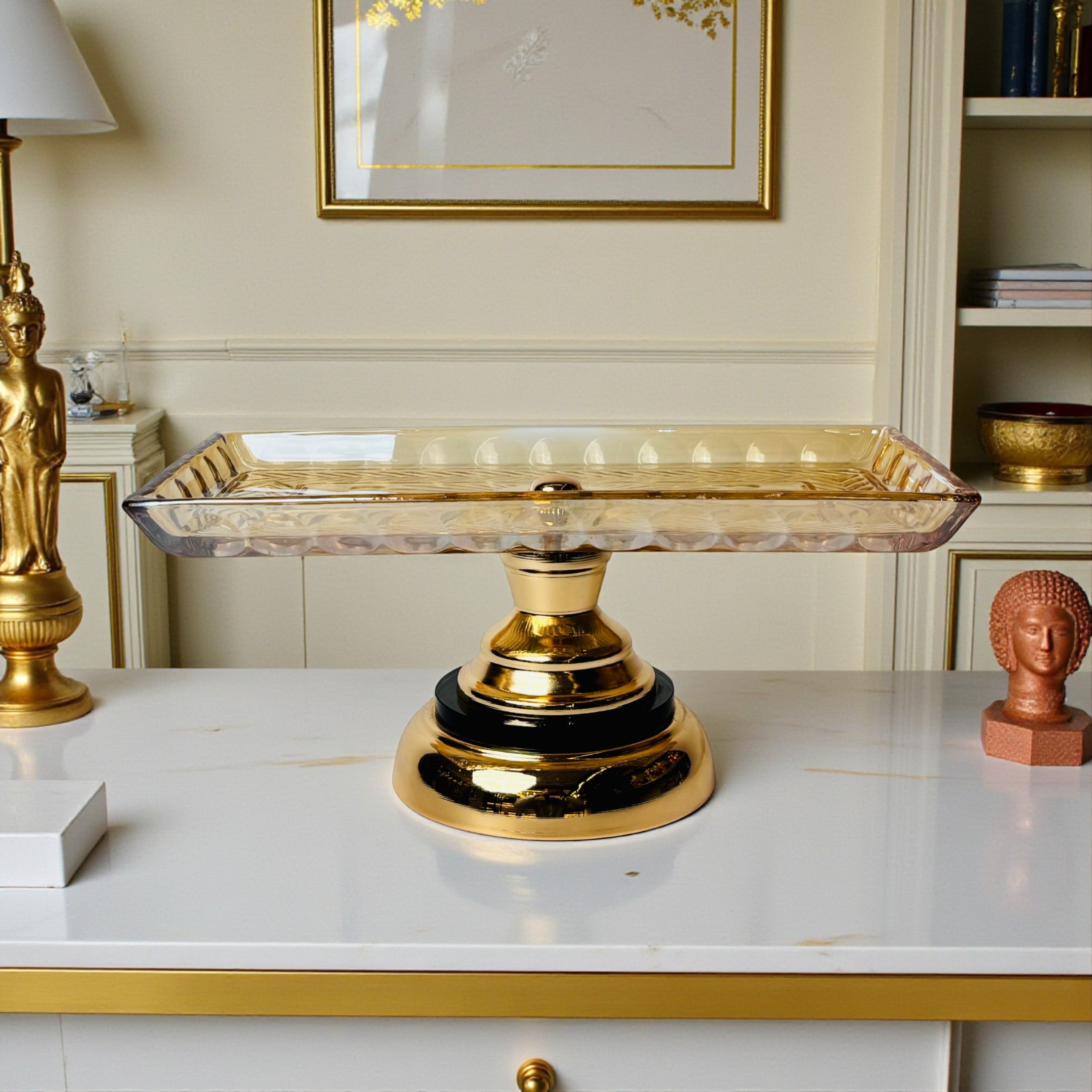 Gold Centerpiece Tray