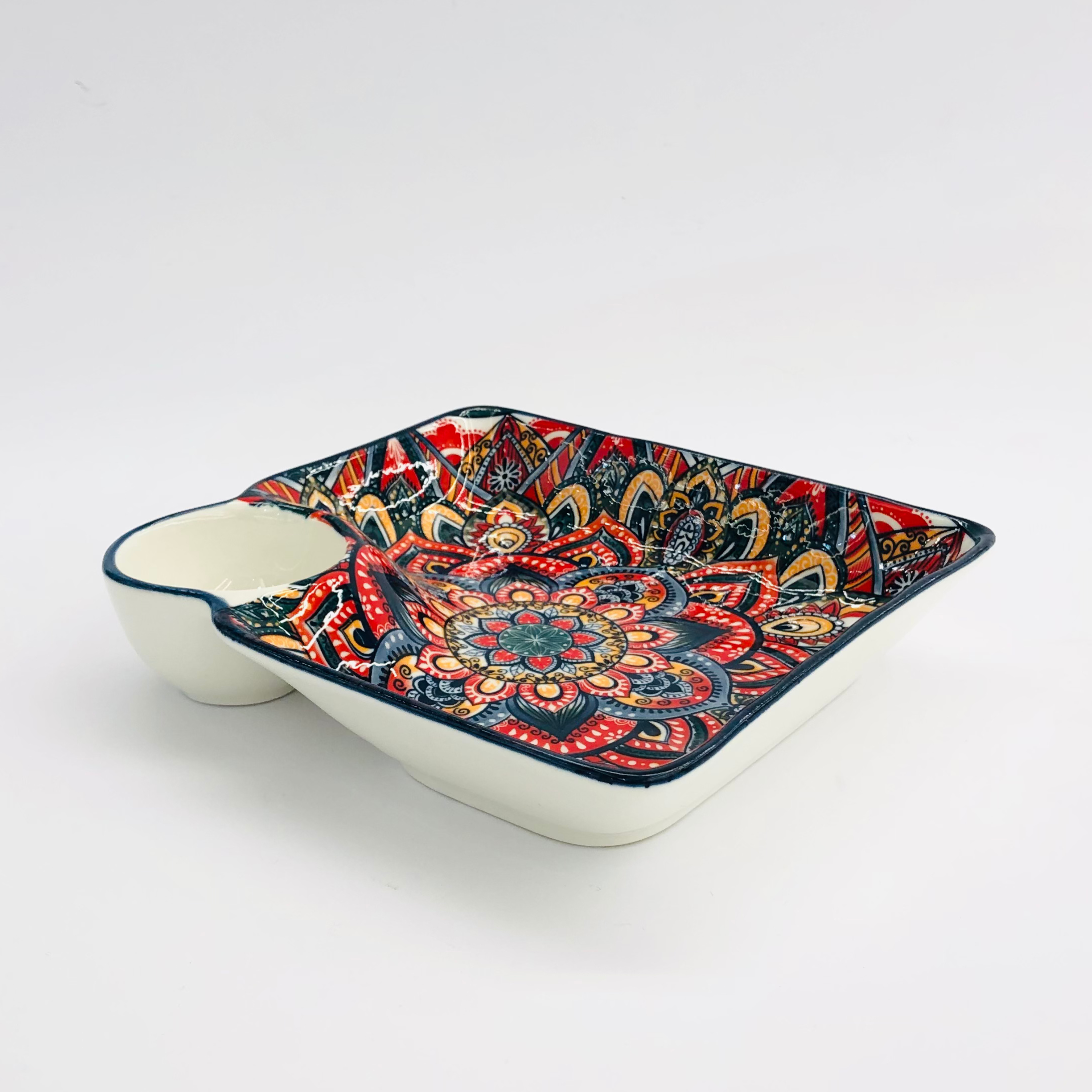Turkish Ceramic Chip & Dip Dish- 6Pcs Set