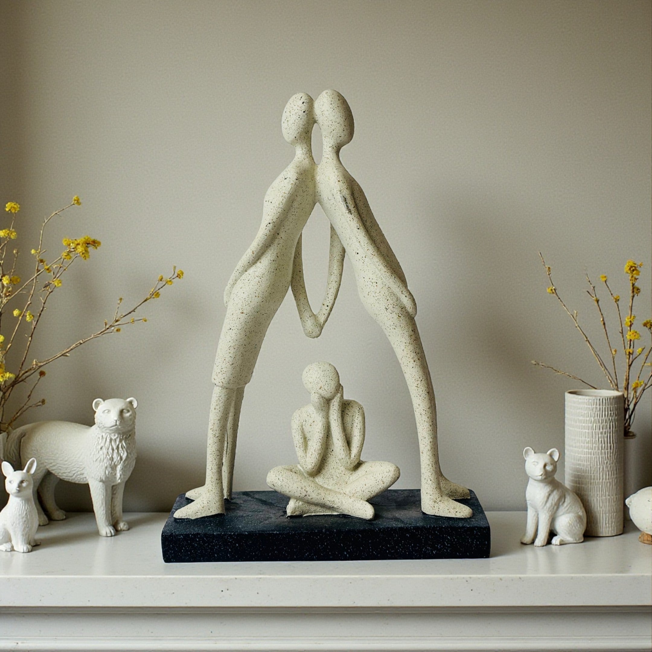 Modern Abstract Family Sculpture