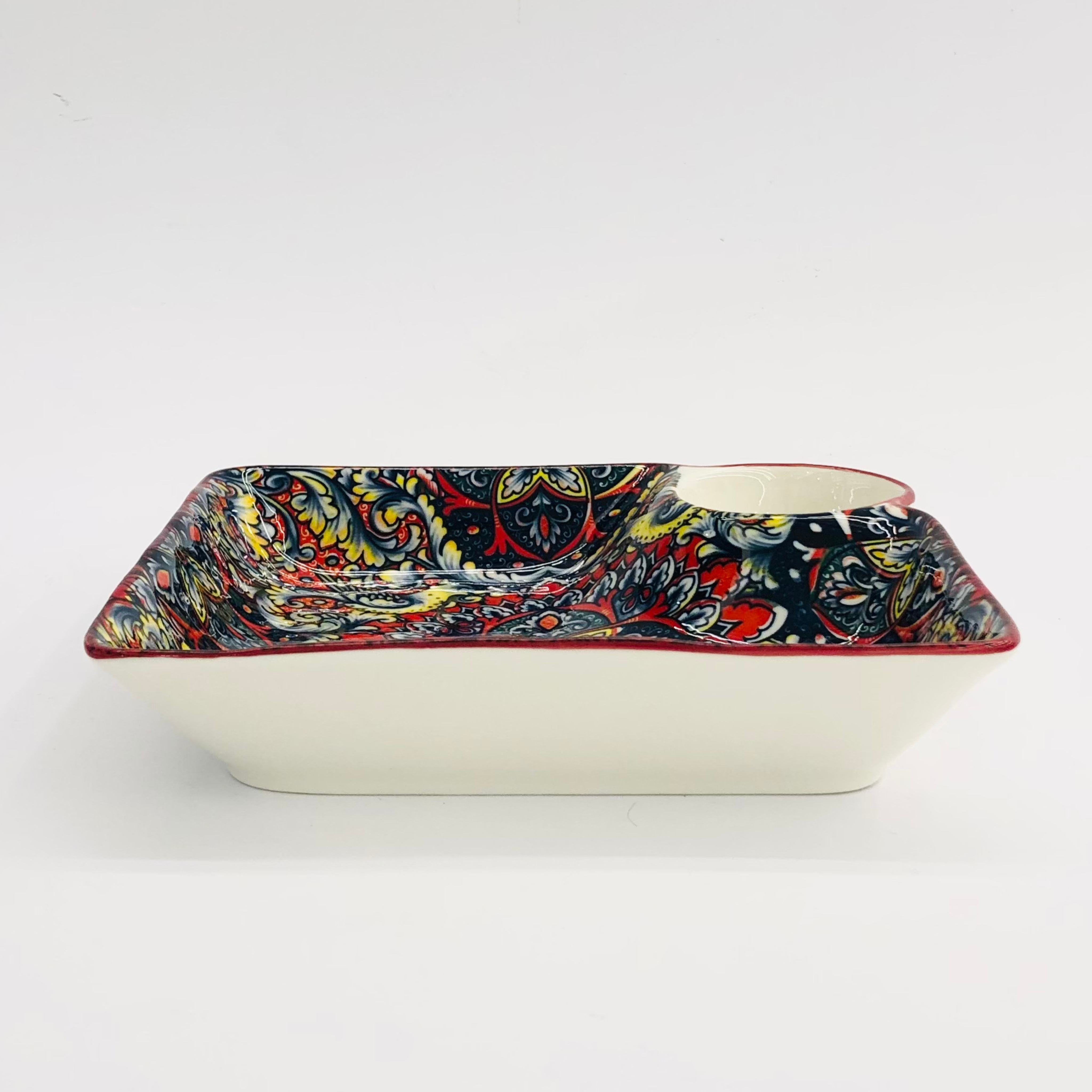 Turkish Ceramic Chip & Dip Dish- 6Pcs Set