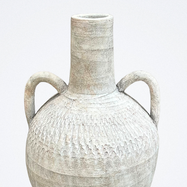 Rustic Textured Ceramic Vase