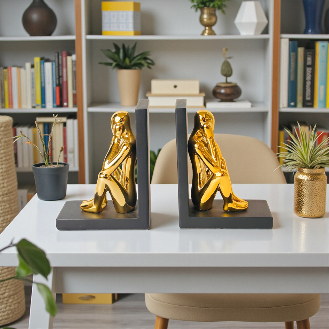 Minimal Mind Figurative Bookend Set