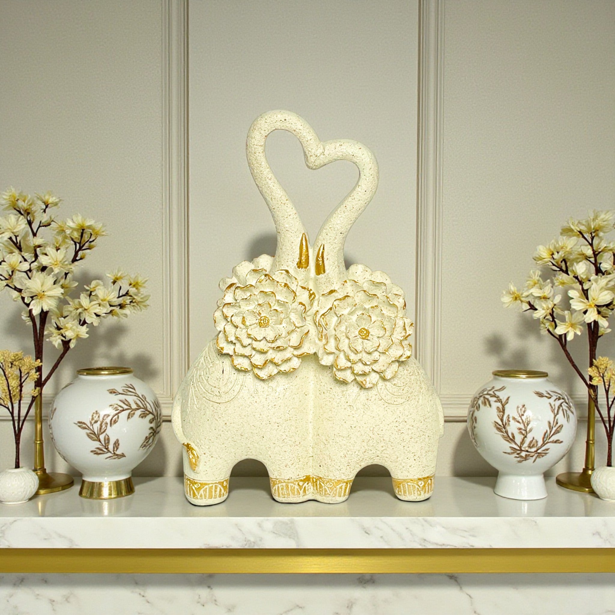 Blooming 2 Elephant Showpiece