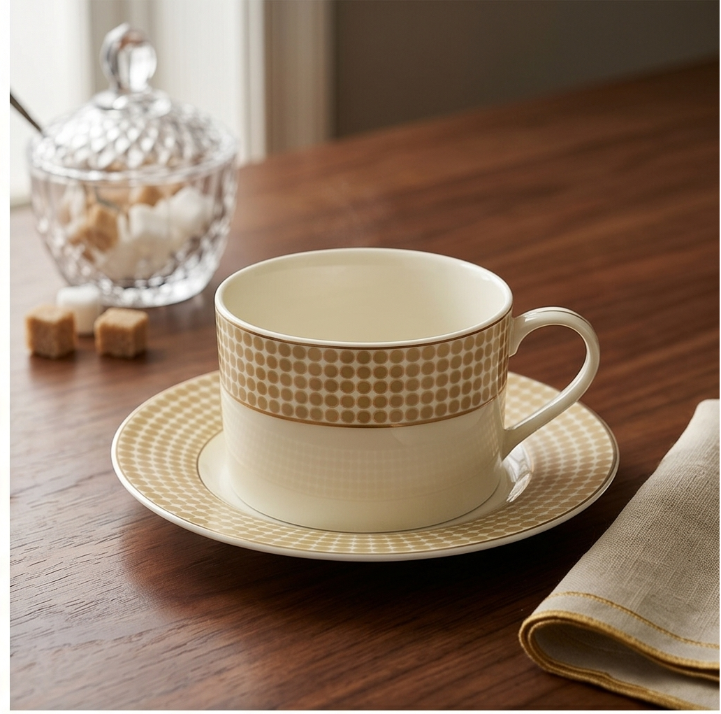 Pearl Tuscan Throne 12pc Tea Set