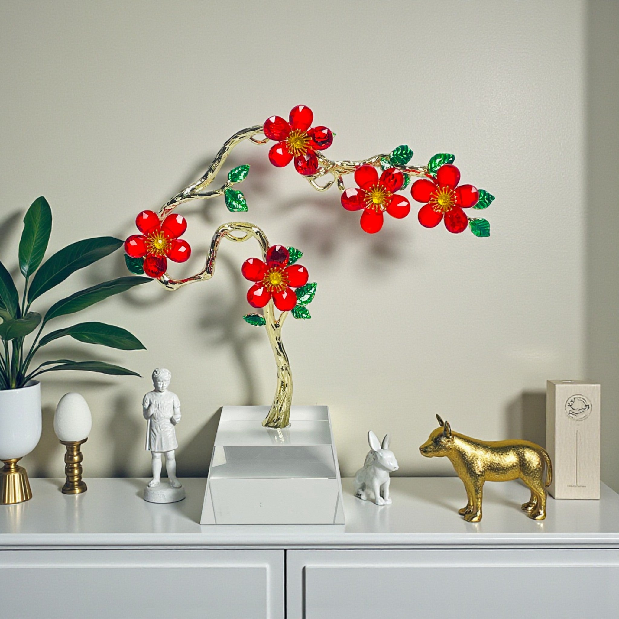 Red Flower Showpiece