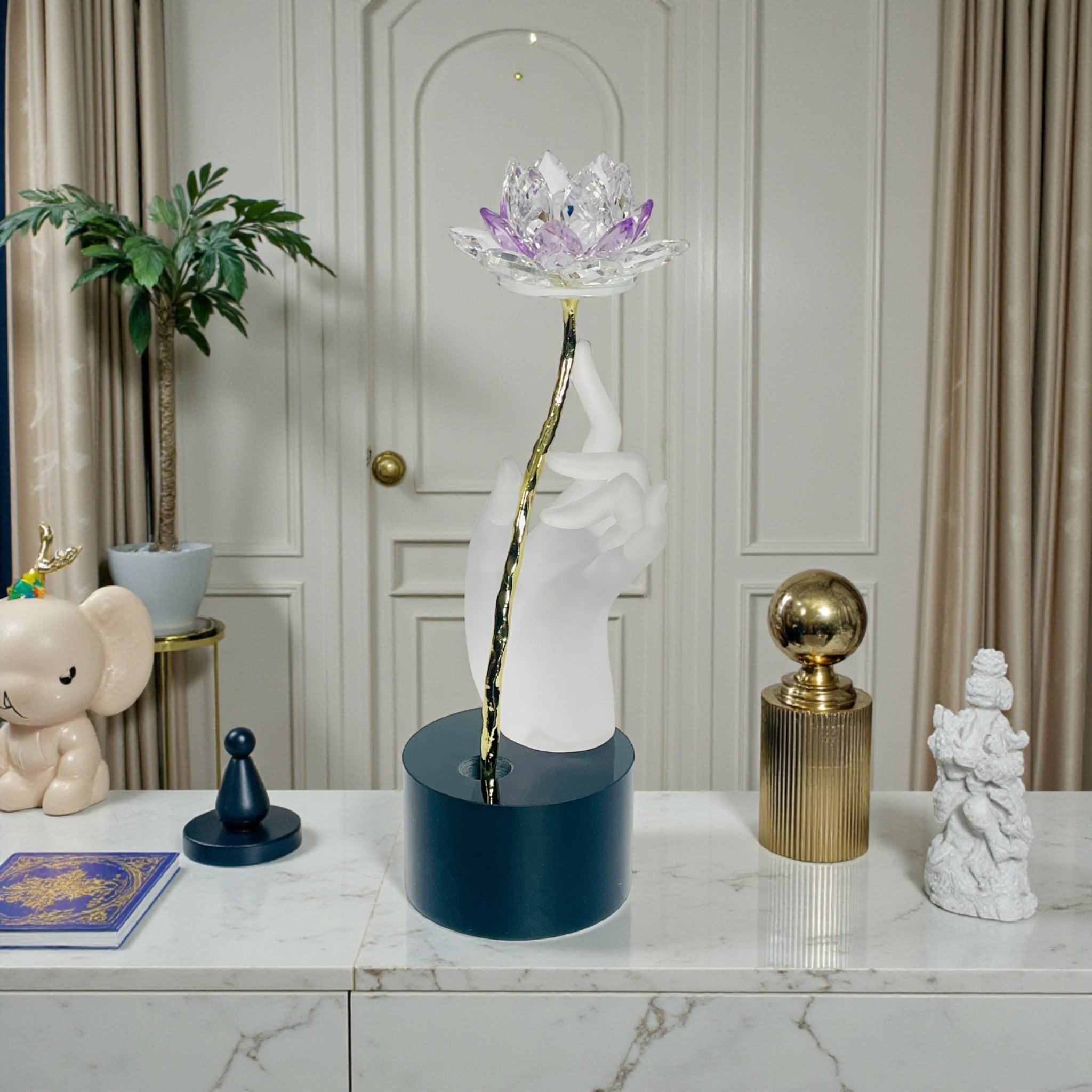 Divine Grace Lotus Art Showpiece