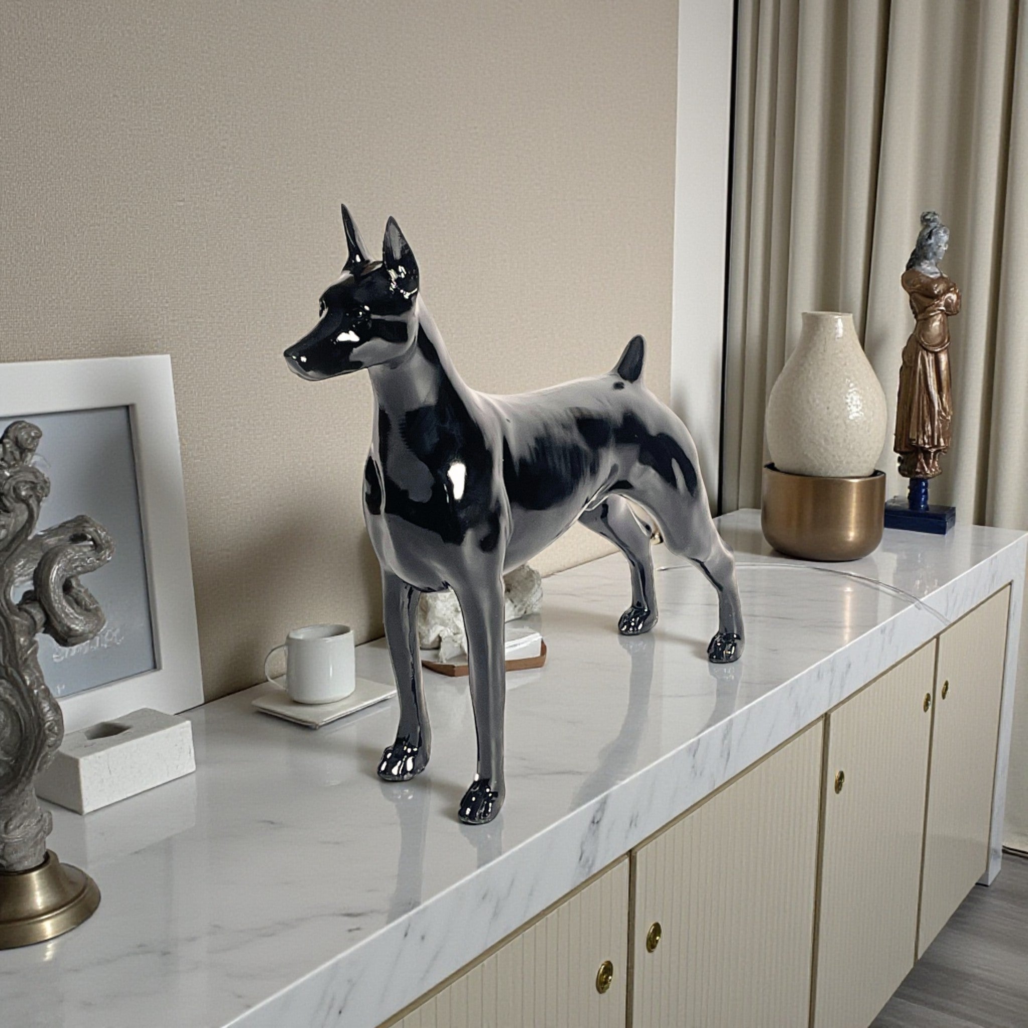 Elegant Dog Showpiece