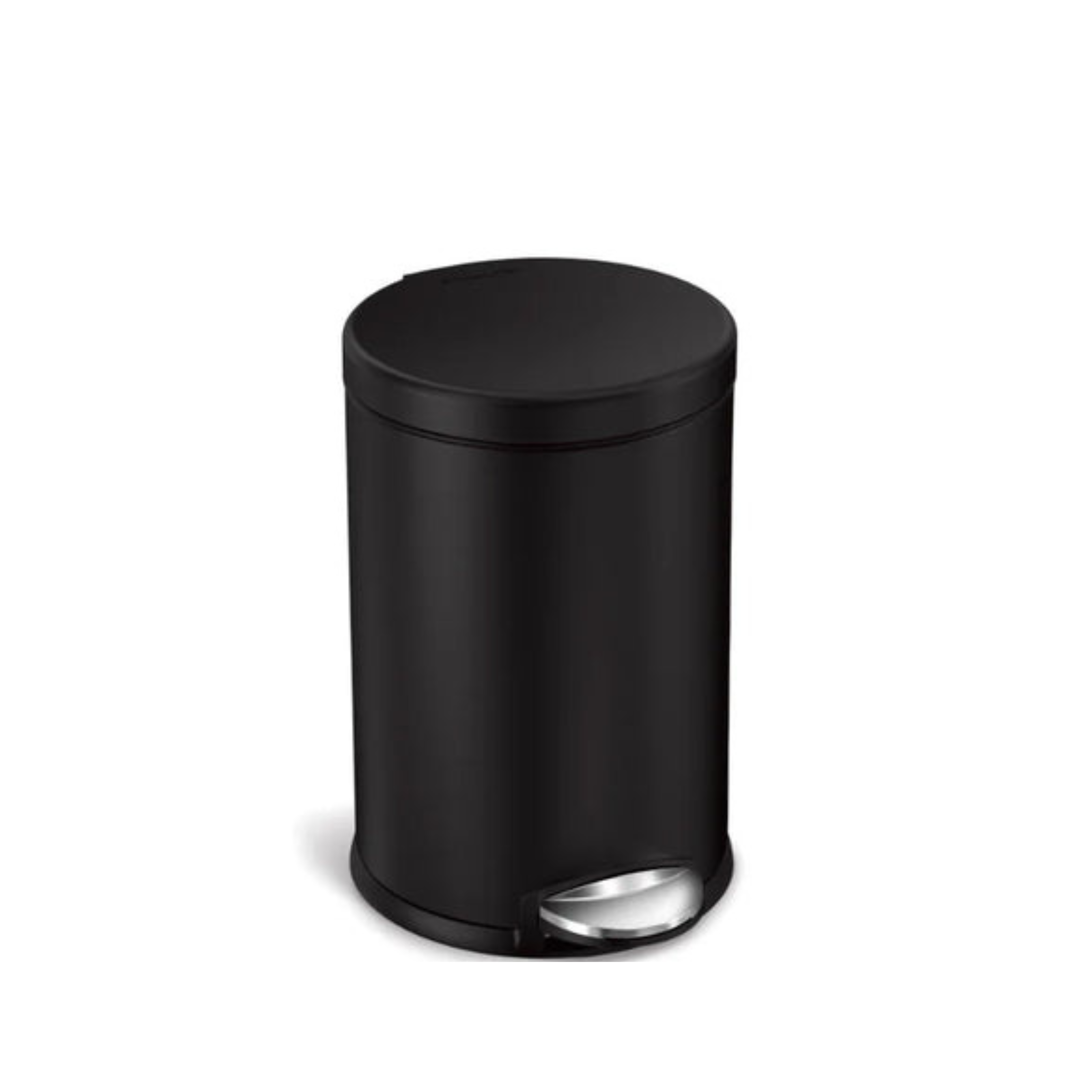 Modern Matte Black Pedal Bin – Compact Waste Solution