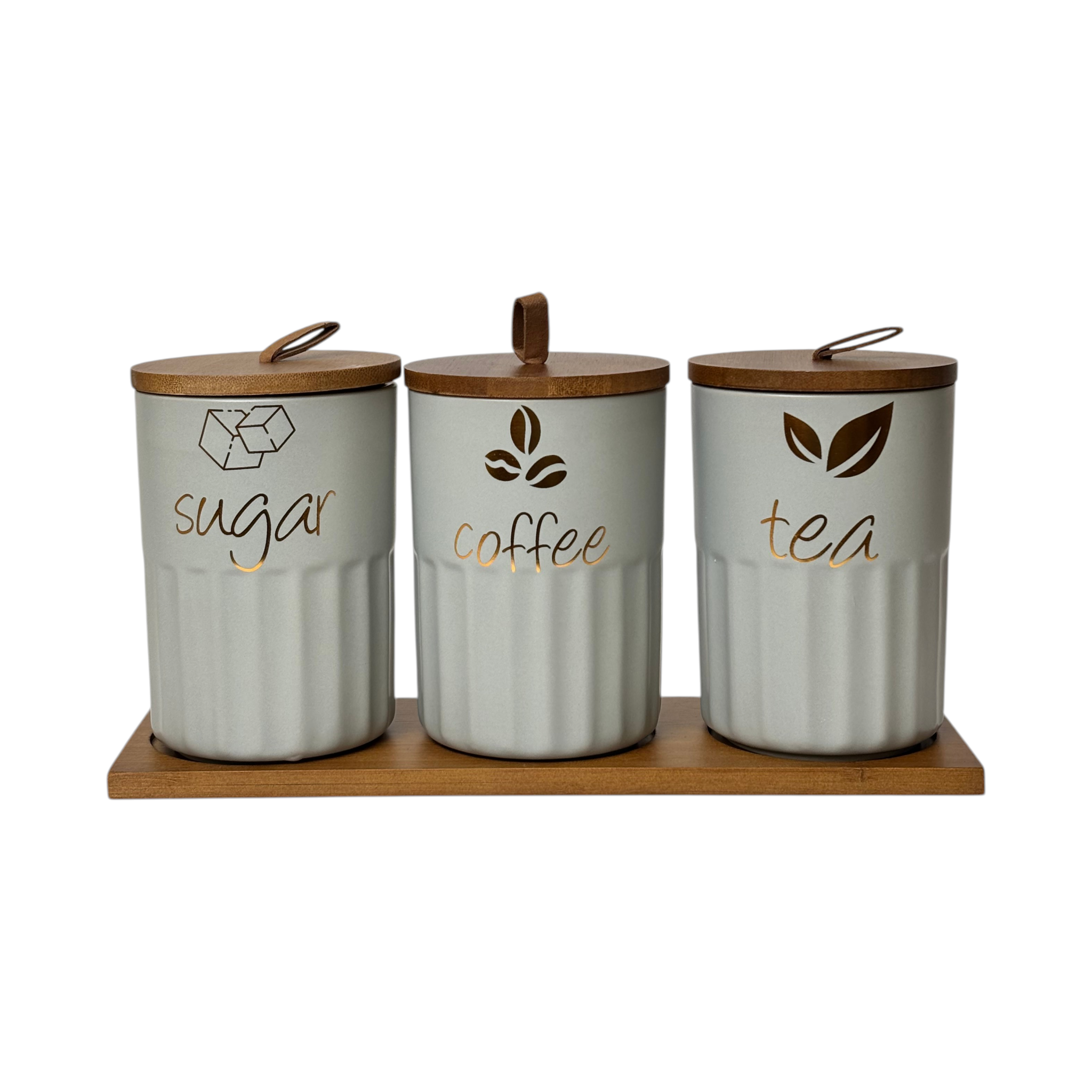 Elegant Canister 3Pc Set