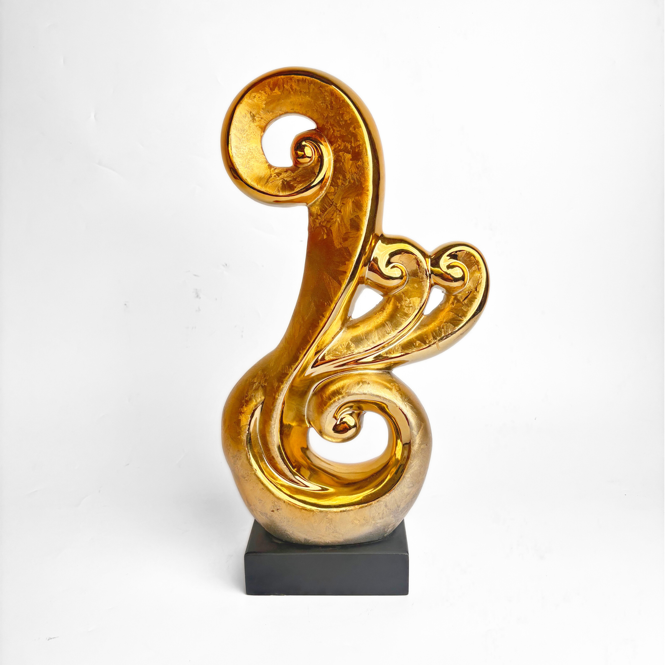 Elegant Abstract Golden Showpiece