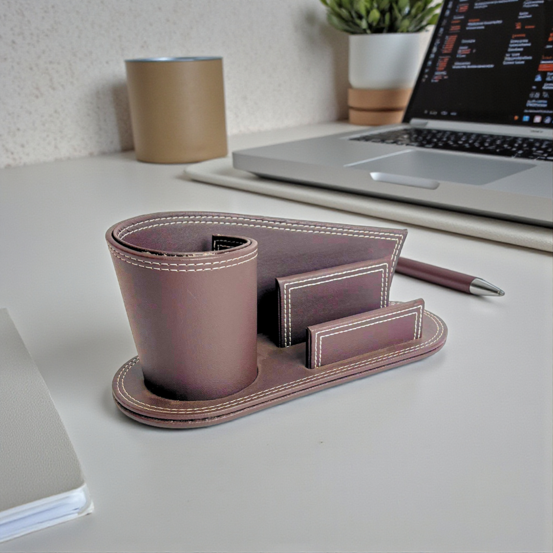 Opulent Card & Pen Holder Showpiece