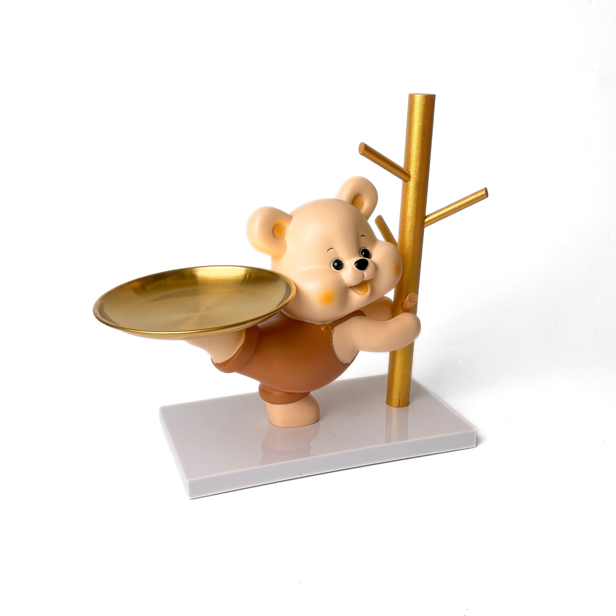 Sophisticated Teddy Tray Showpiece
