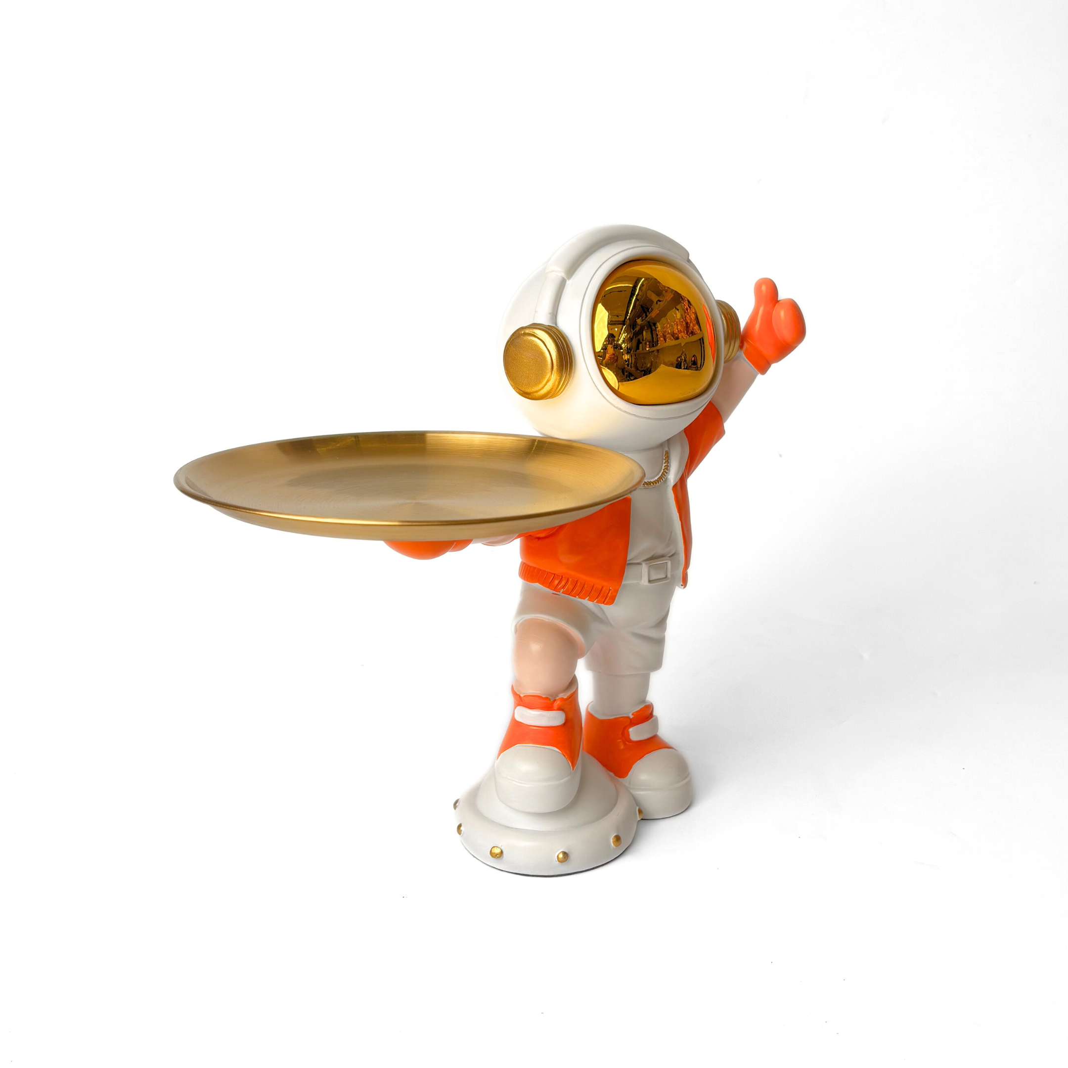 Astronaut Elegance Tray Showpiece