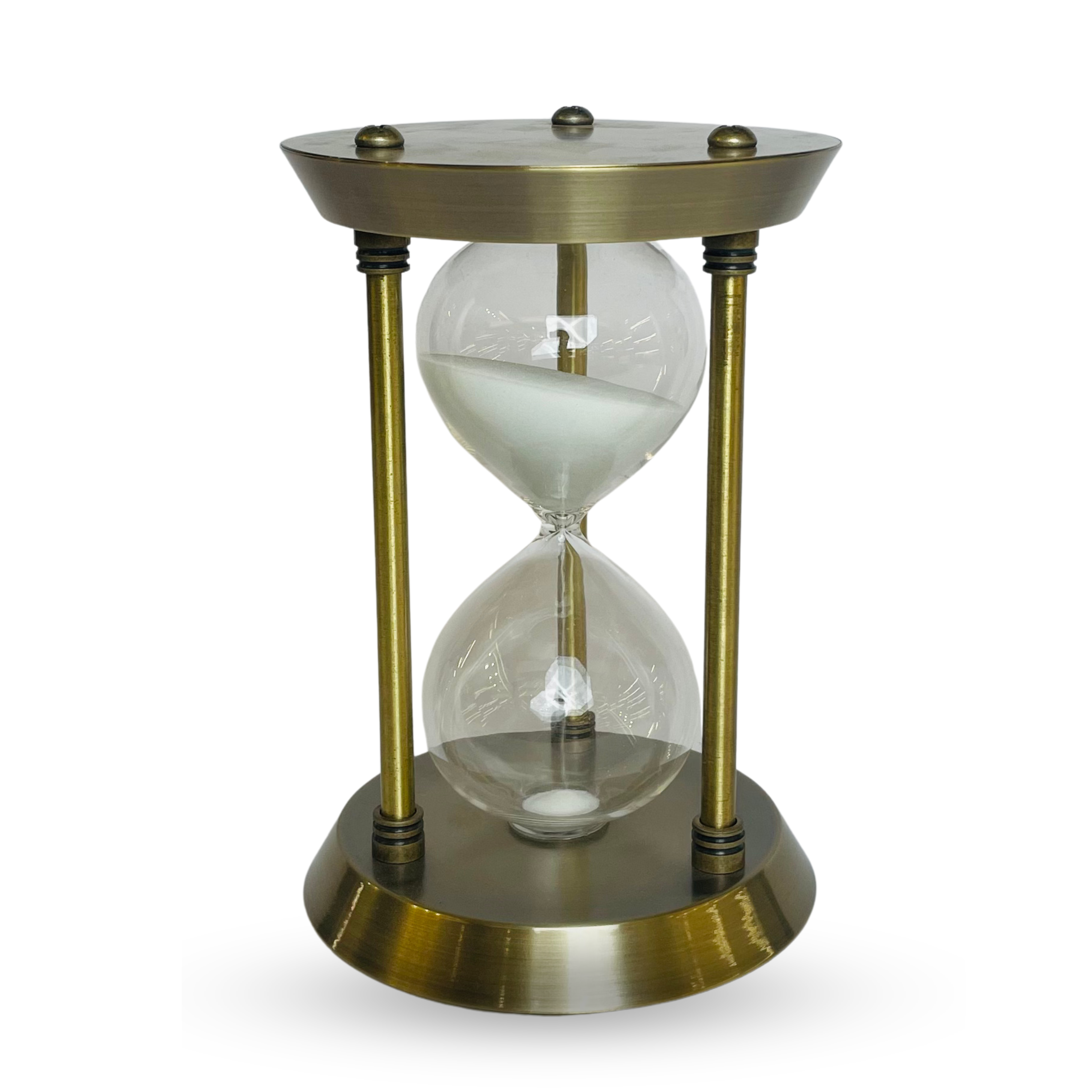 Antique-Inspired Decorative Hourglass – Golden Timer