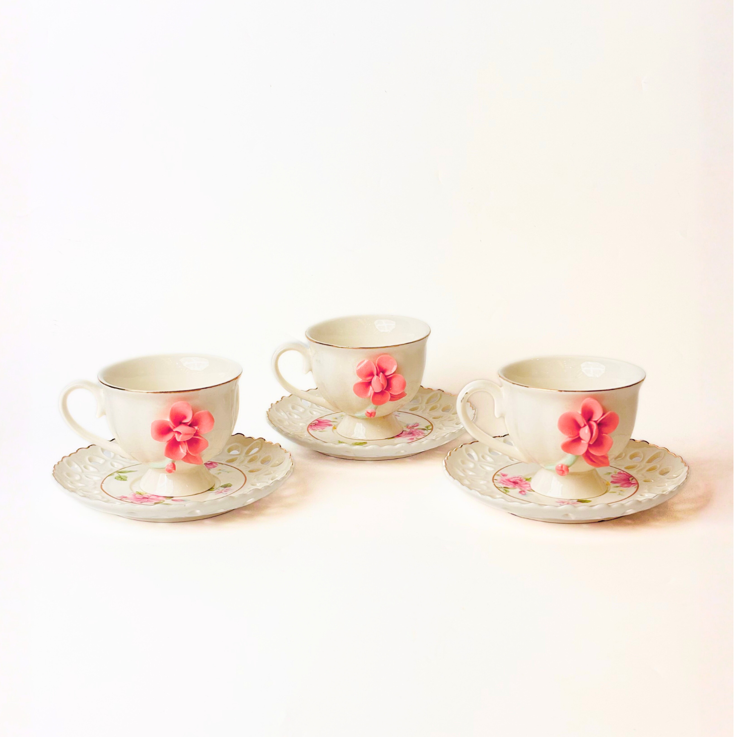 Opulent Petals Tea Set- Set of 12