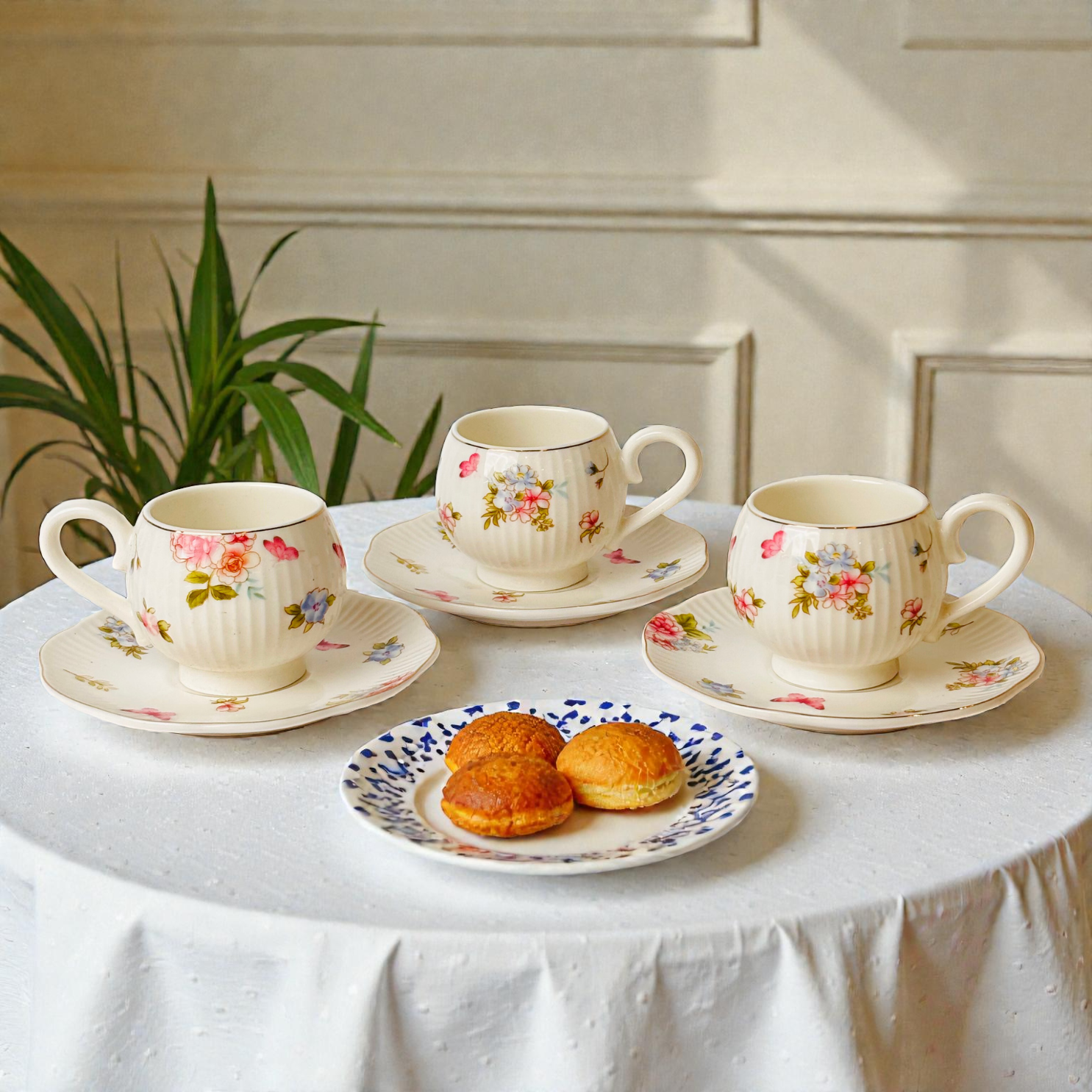 Royal Bloom Tea Set- Set of 12