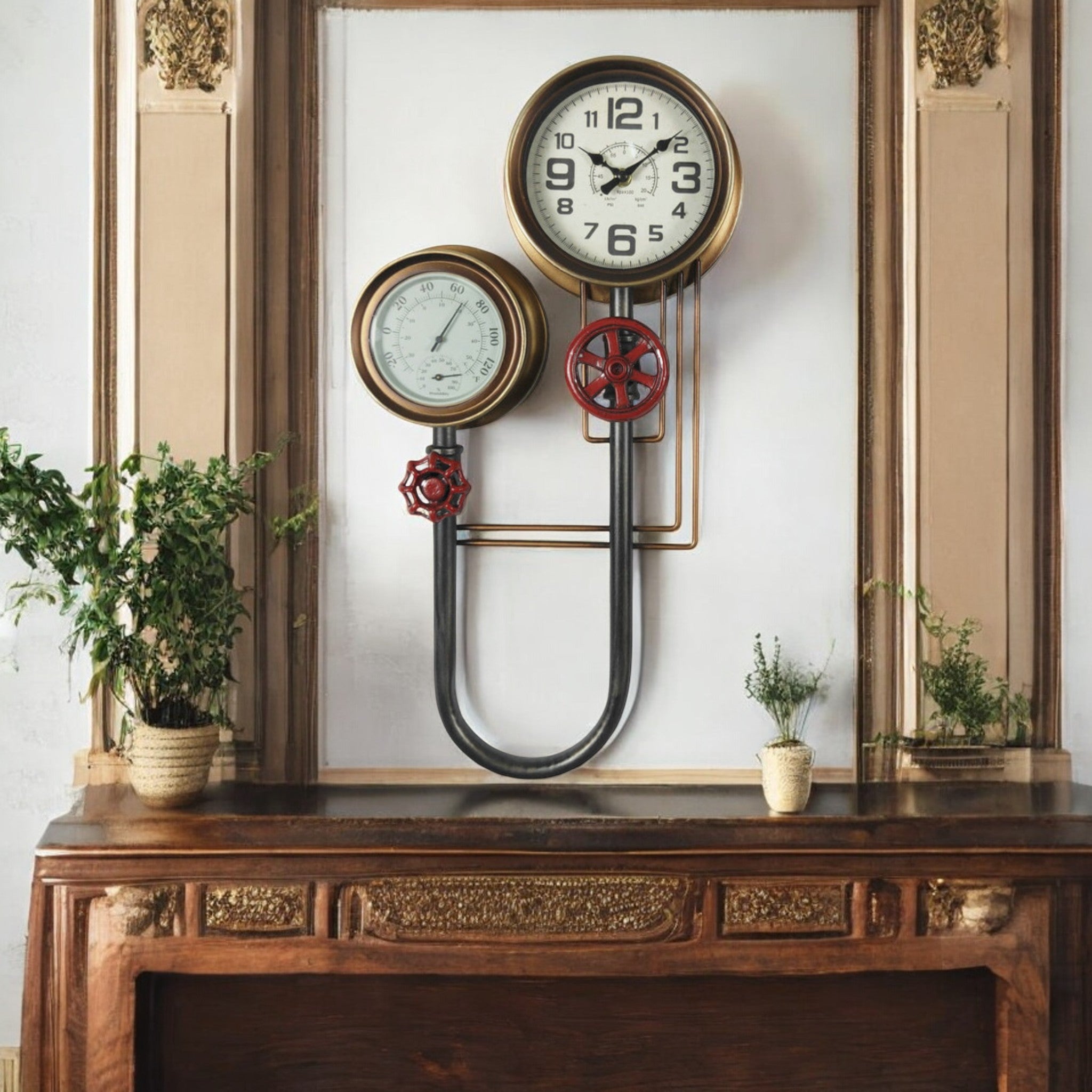 Ancient Engine Wall Clock