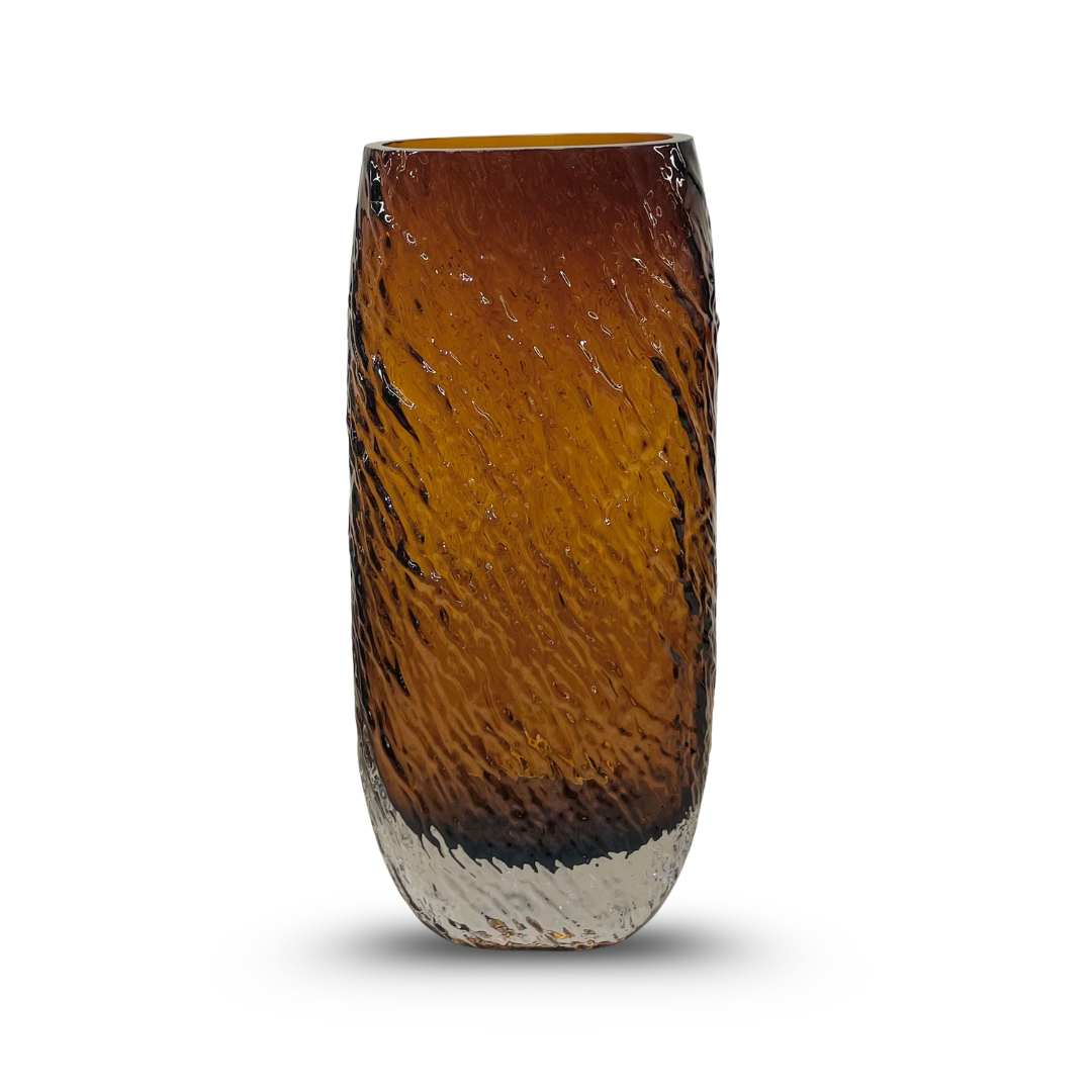 Luxury Textured Glass Vase for Home Décor