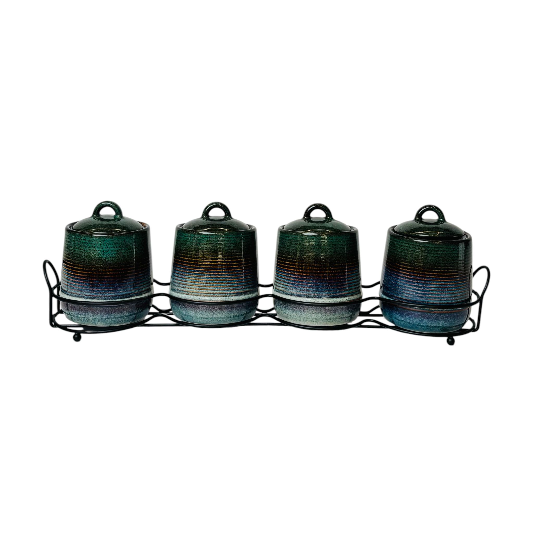 Royal Blue Canister 4Pc Set