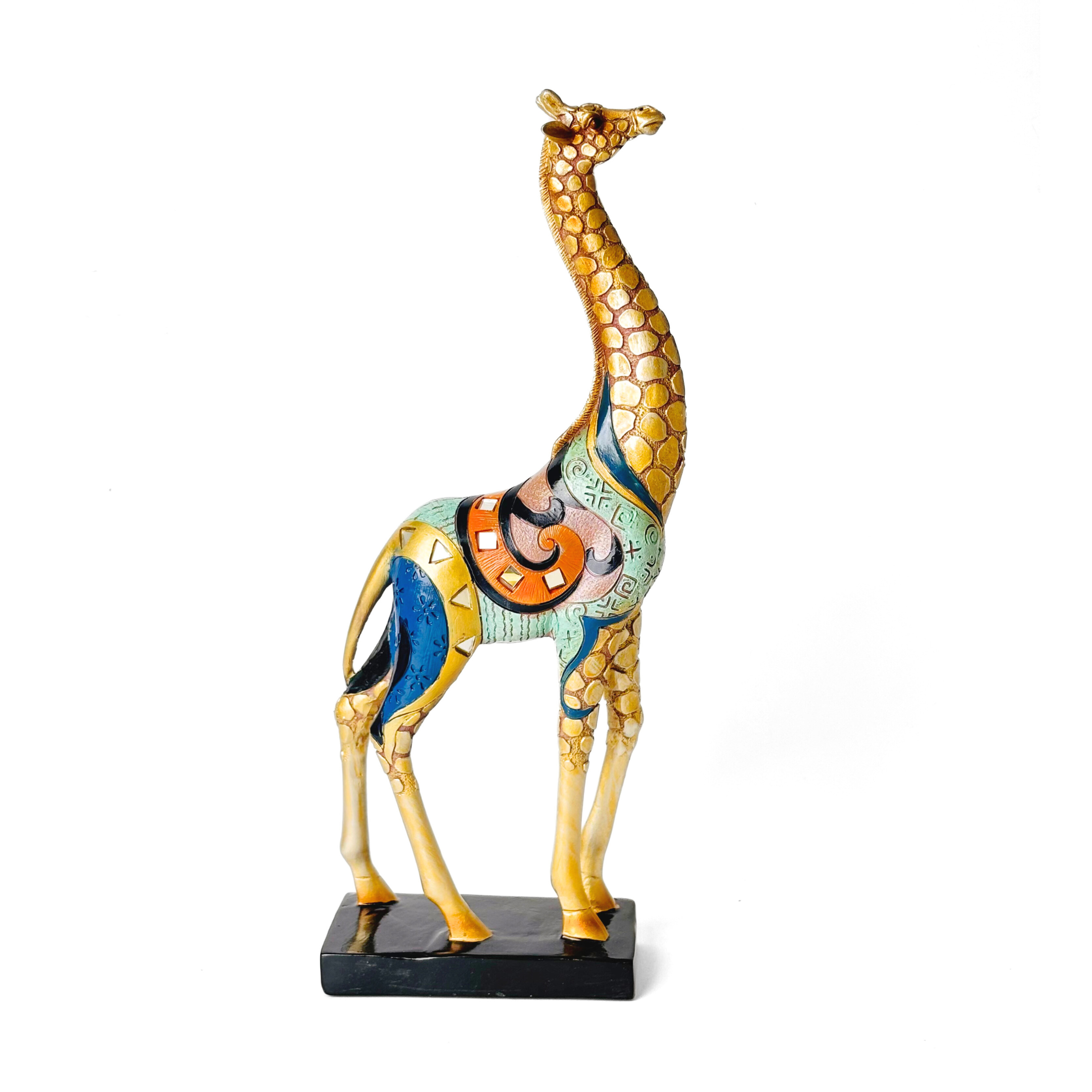 Elegant Giraffe Decorative Sculpture