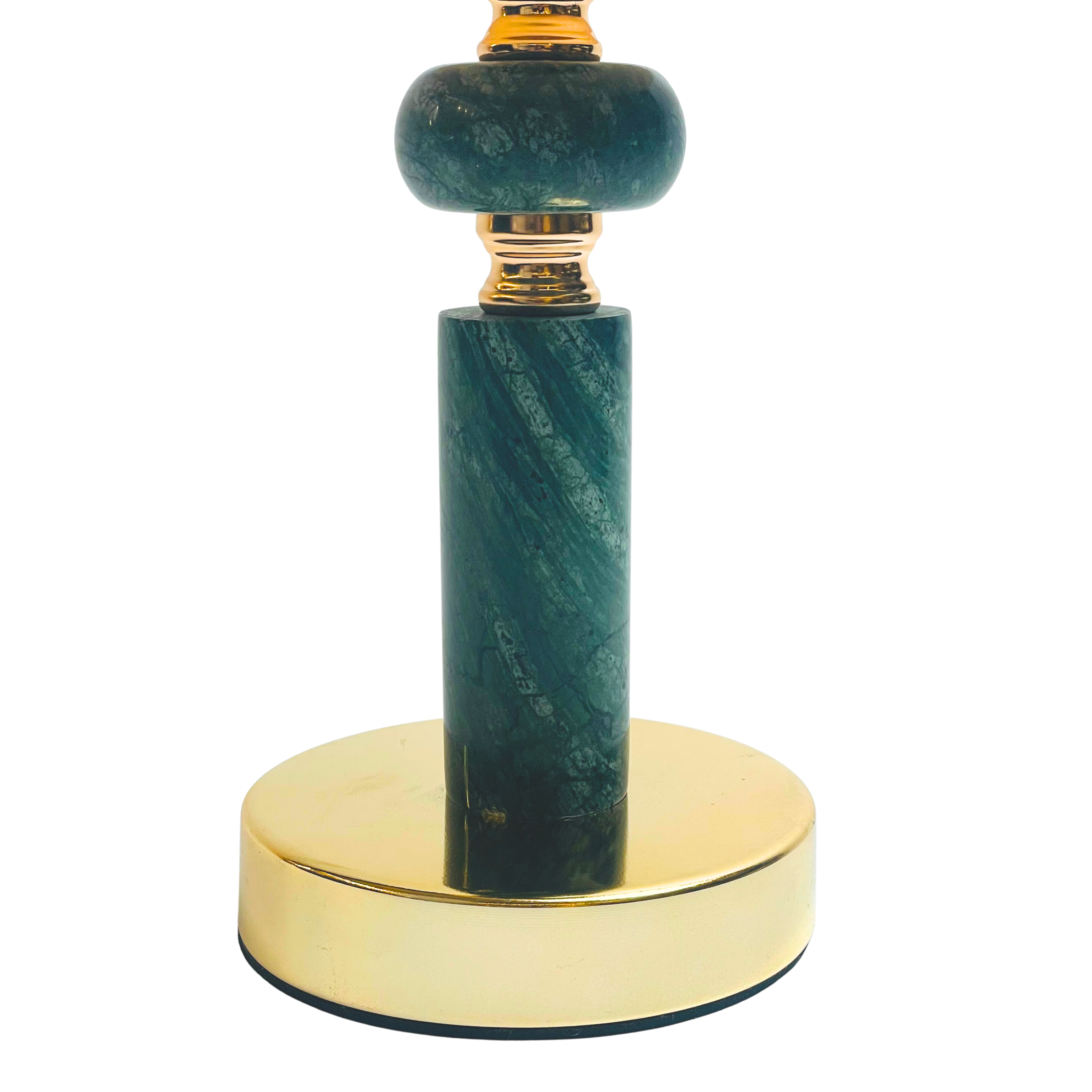 Luxury Glass & Marble Candle Holder – Gold Finish