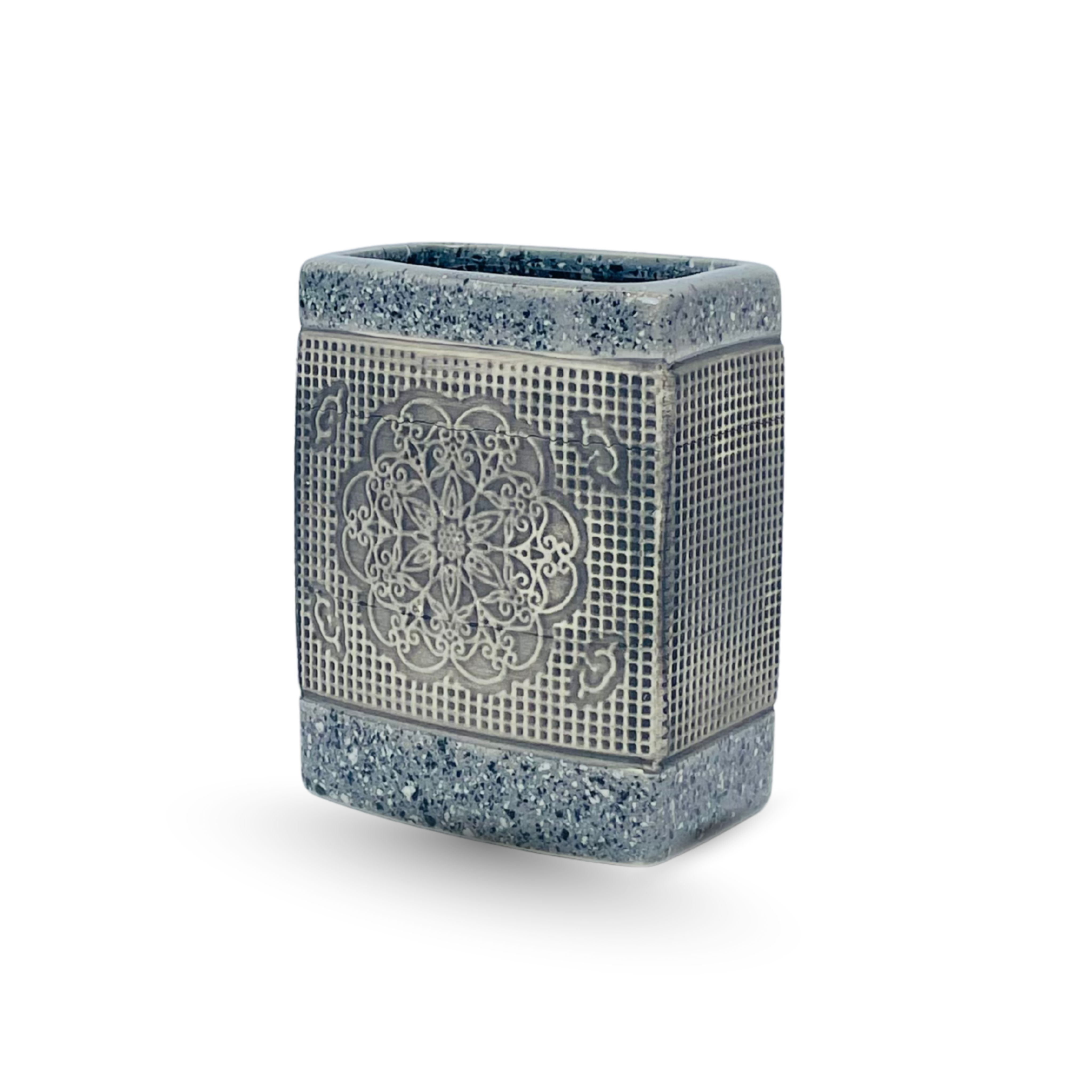 Luxury Mandala Bathroom Accessory Set – 4 Pieces