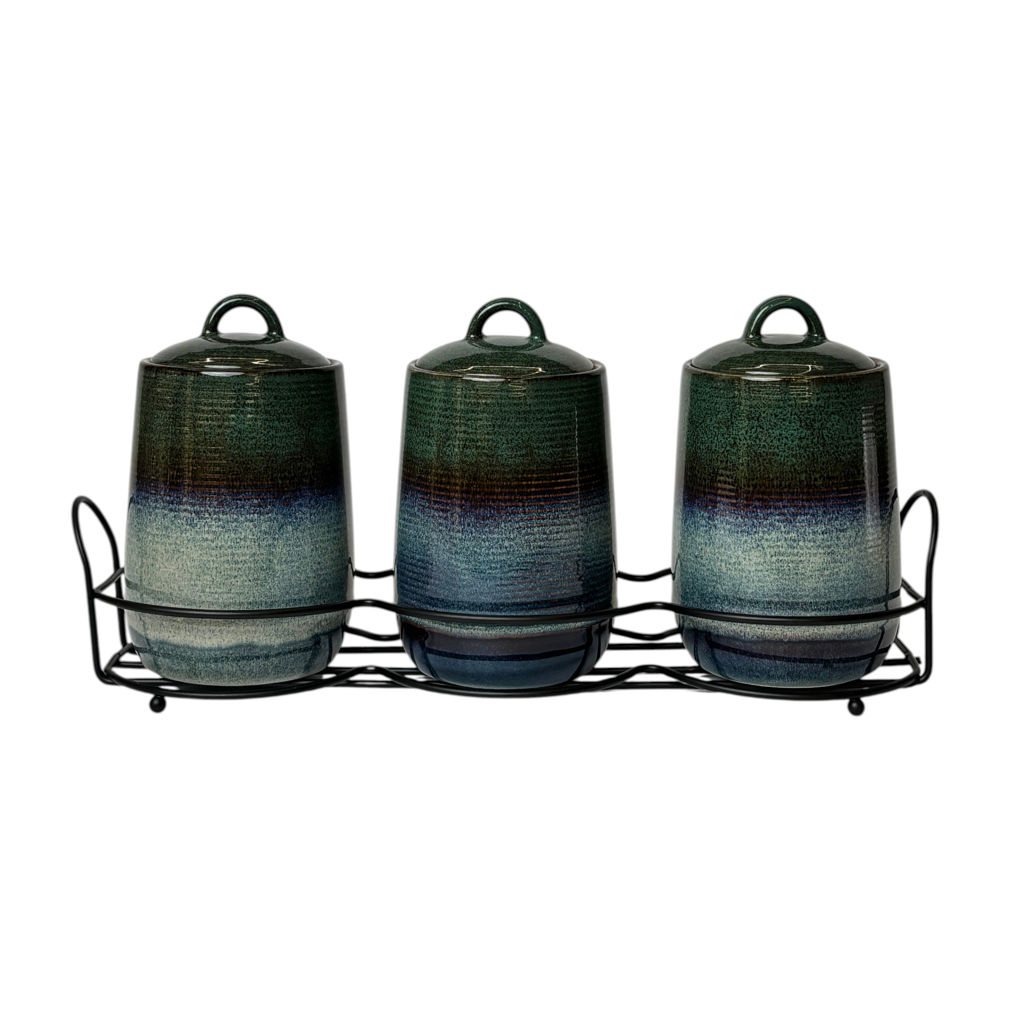 Classic Blue Canister 3Pc Set